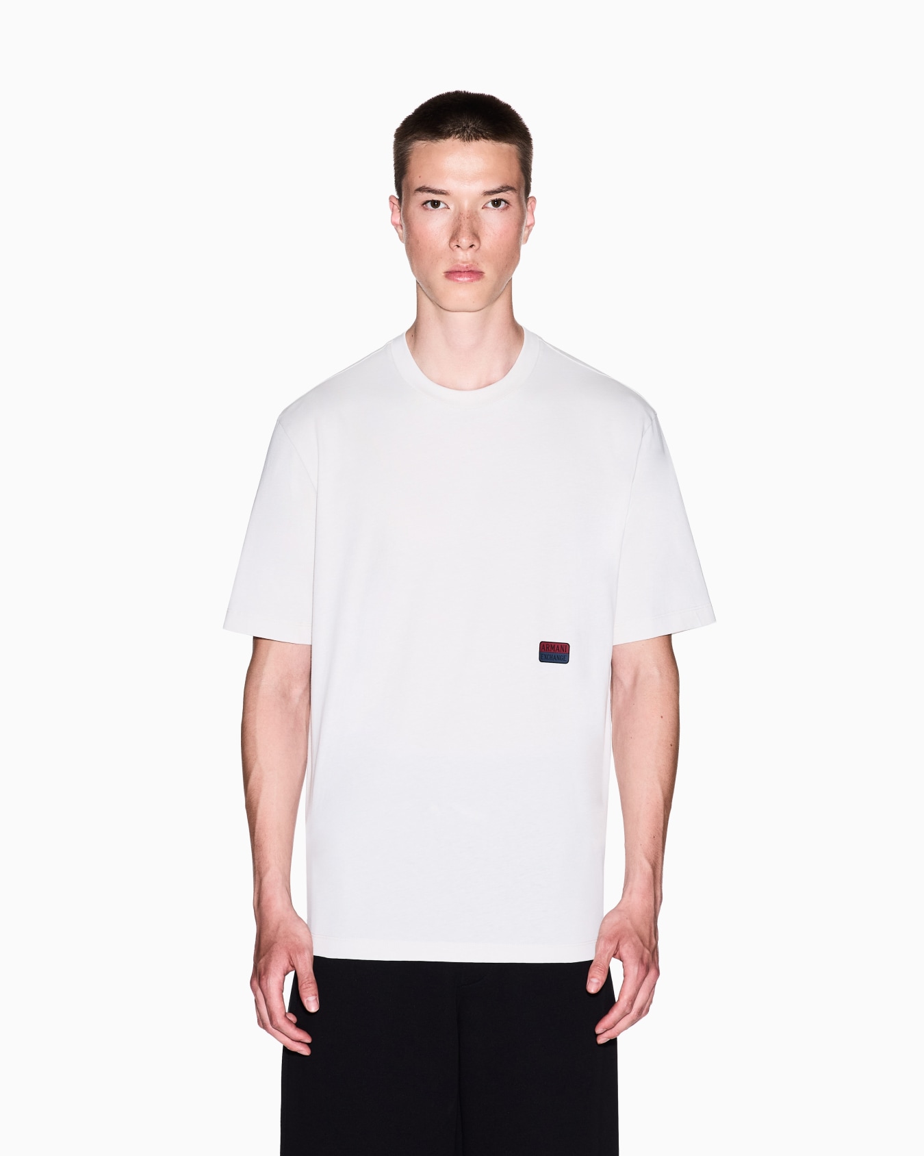 Regular fit T-shirt with small logo Slide 3