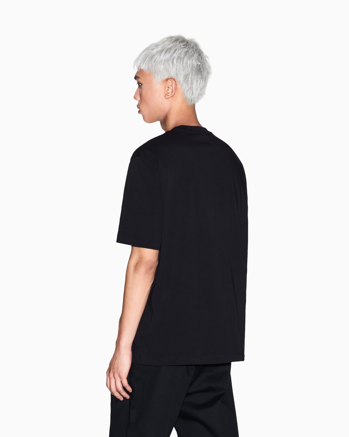Regular fit T-shirt with small logo Slide 2