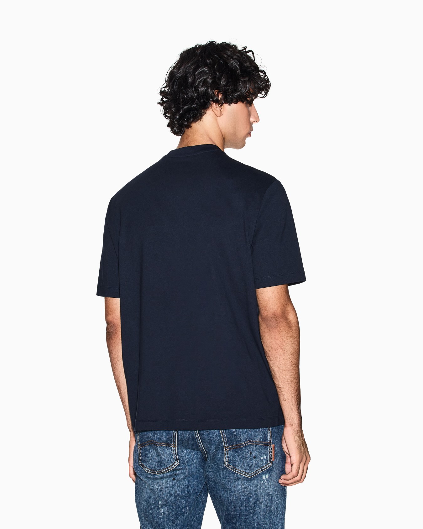 Regular fit T-shirt with logo pocket Slide 2