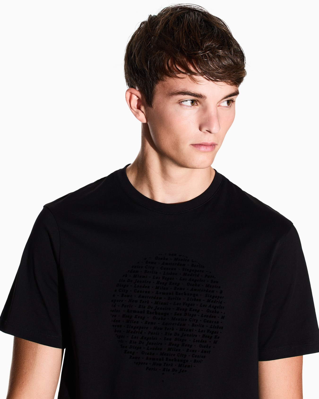 T-shirt slim à imprimé cercle Diapositive 4