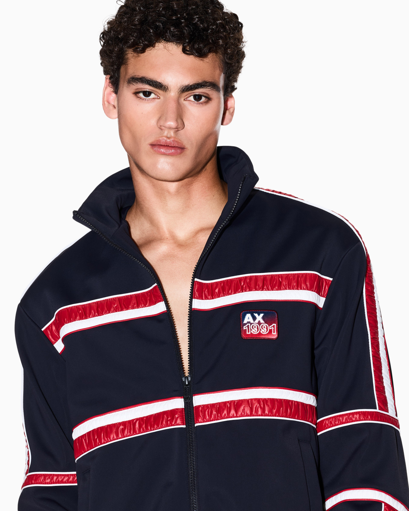 Bomber jacket with contrasting stripes Slide 4