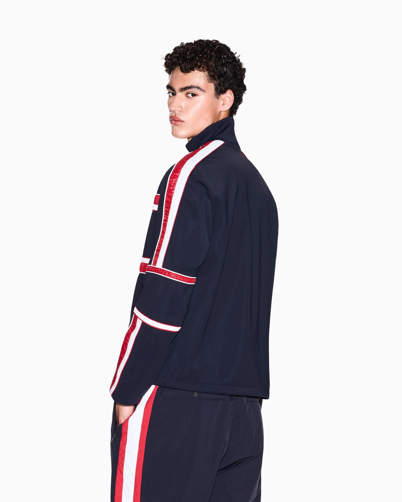 Bomber jacket with contrasting stripes Slide 2