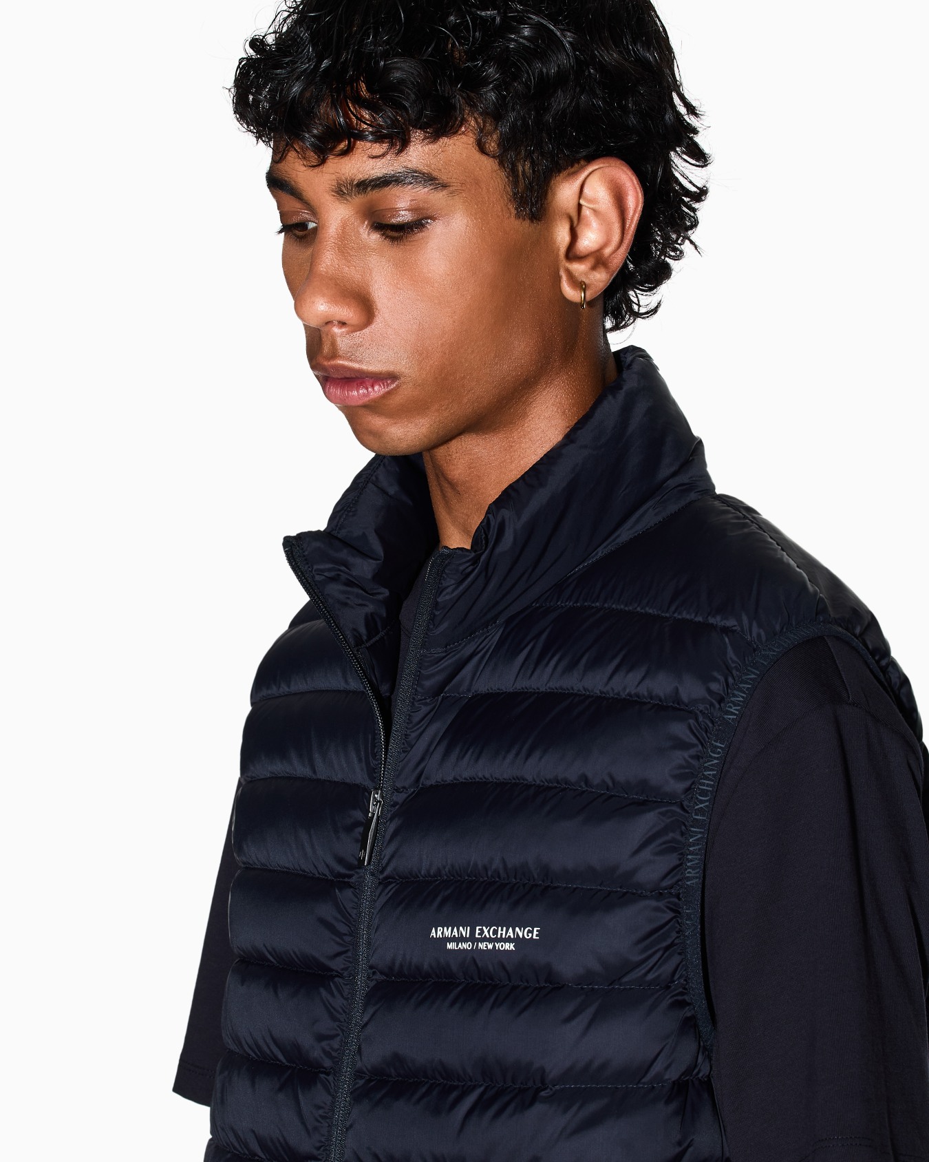 Piumino smanicato fullzip Slide 4