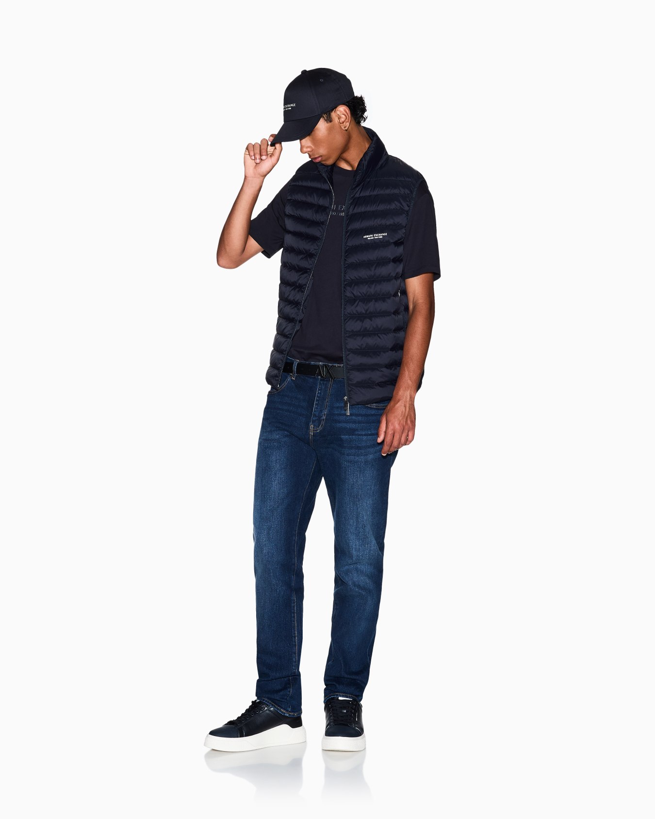 Piumino smanicato fullzip Slide 1