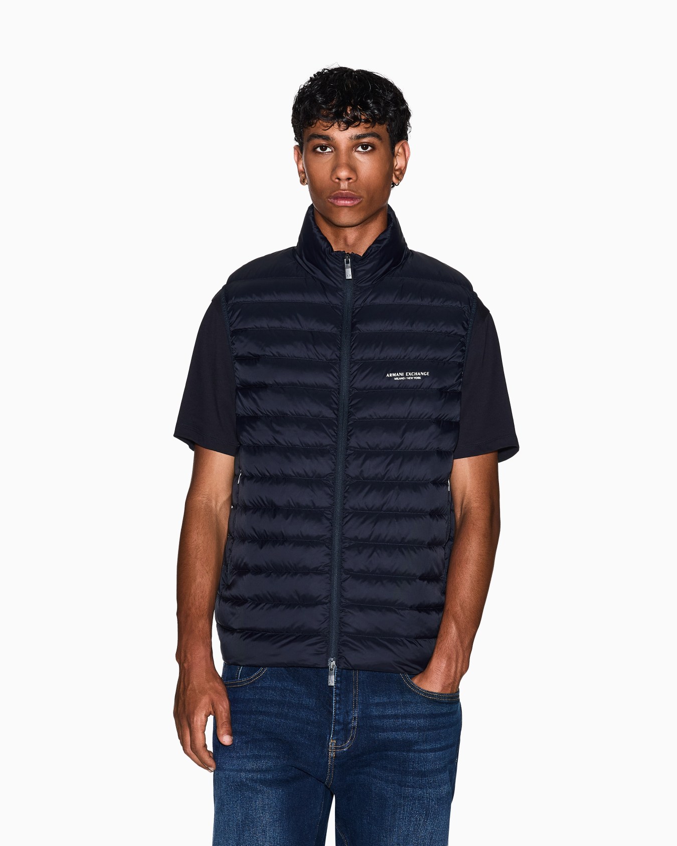 Piumino smanicato fullzip Slide 3