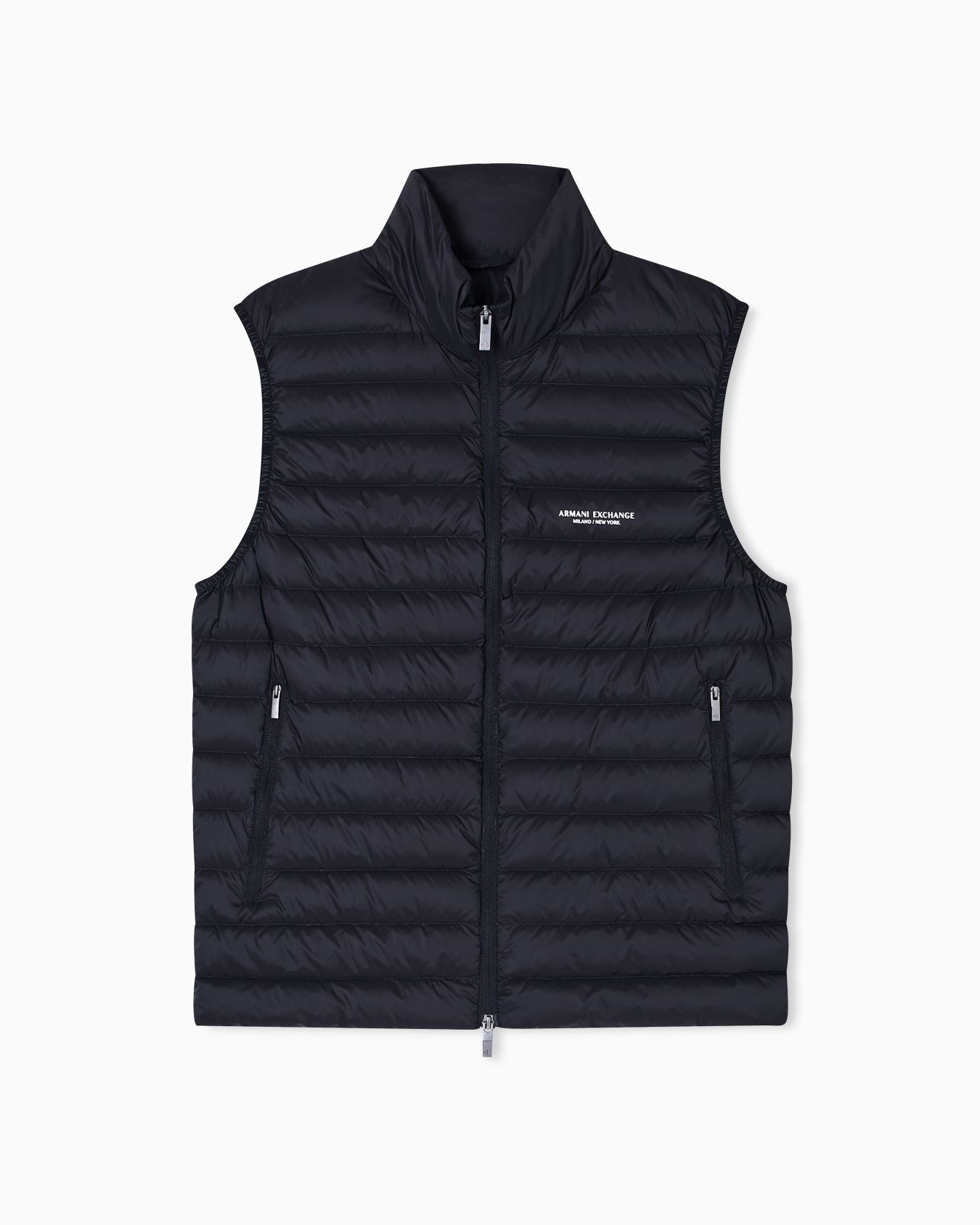 Full zip sleeveless down jacket Slide 0