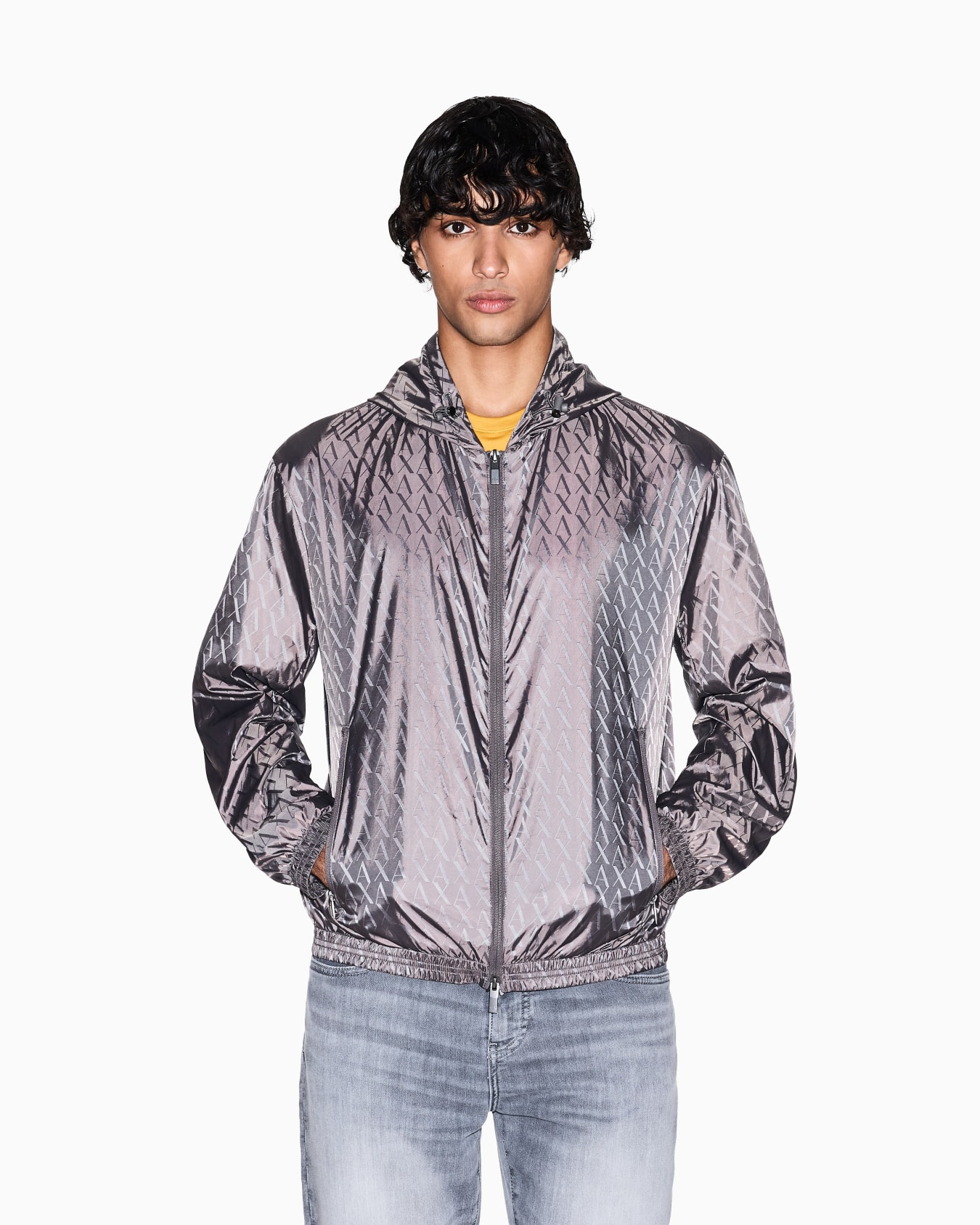 Jacket with allover logo Slide 3