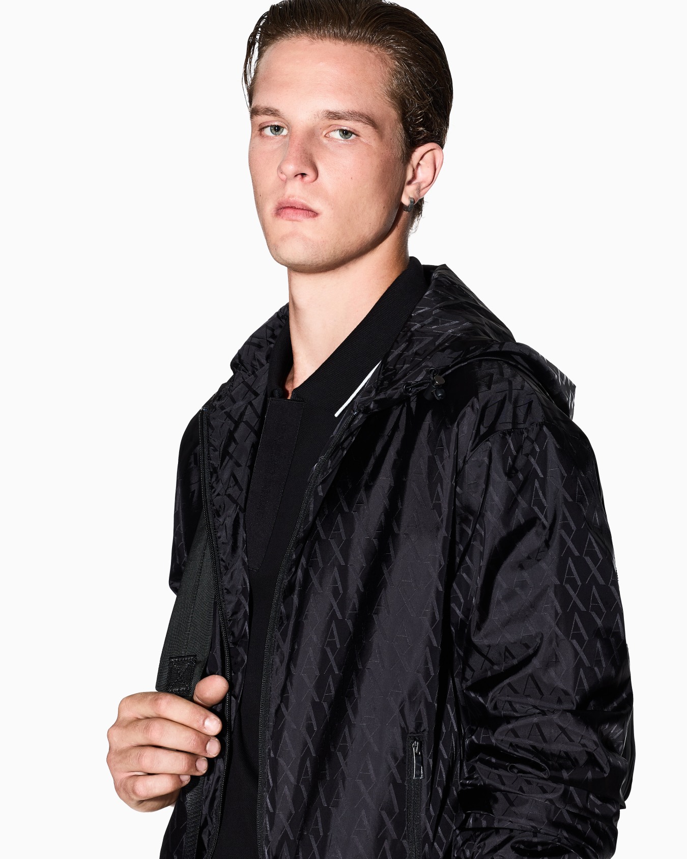 Nylon jacquard jacket Slide 4