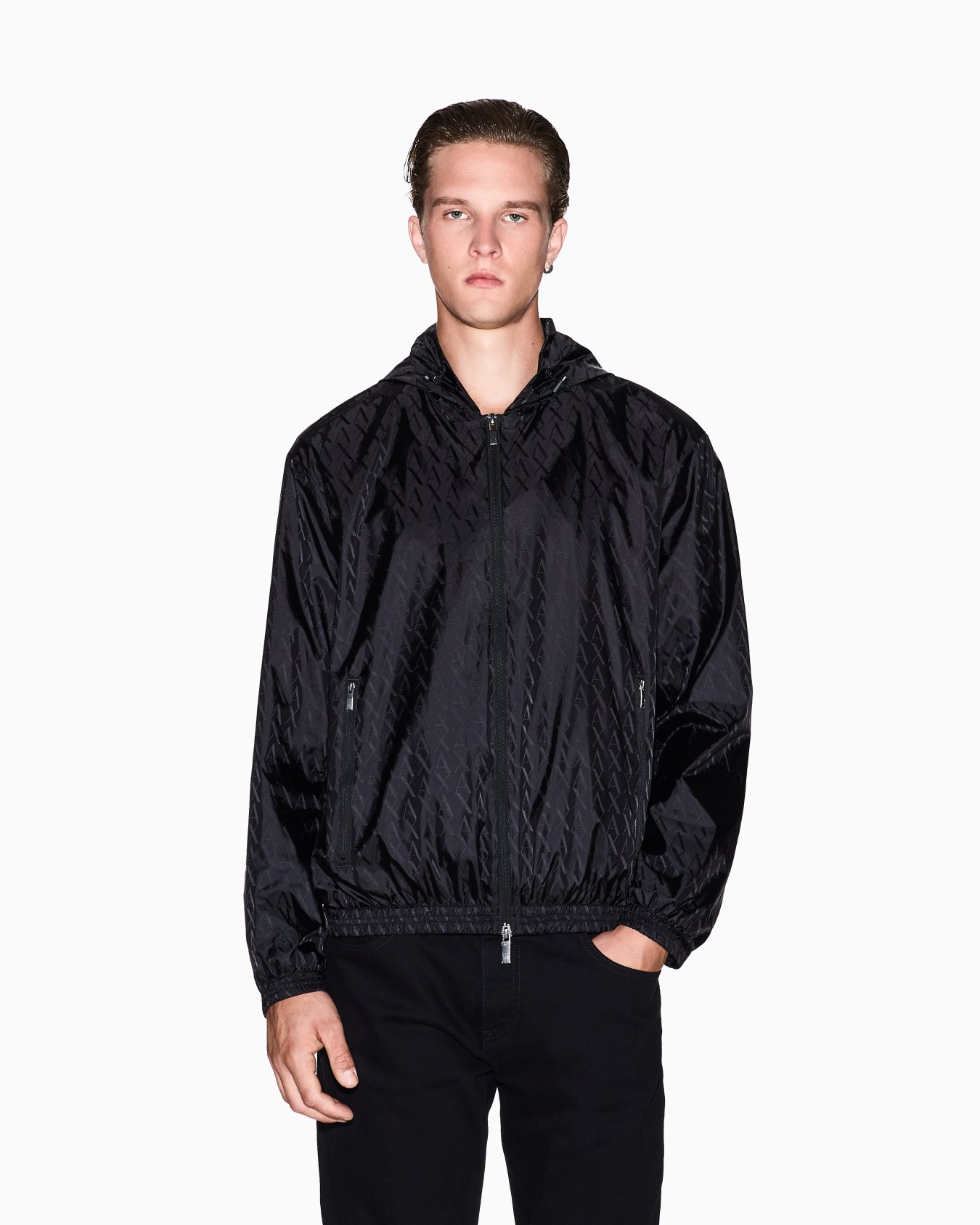 Nylon jacquard jacket Slide 3