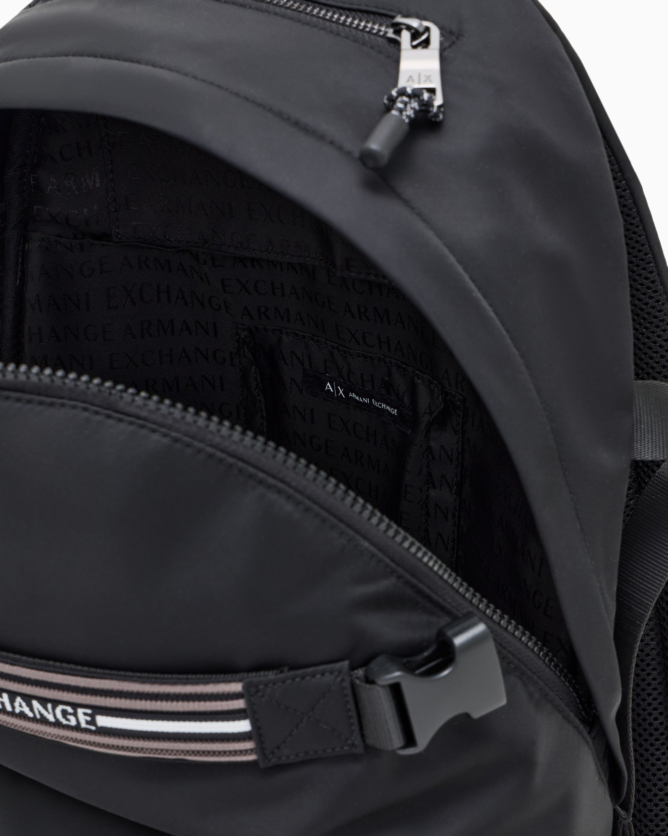 Backpack with logo stripe Slide 3