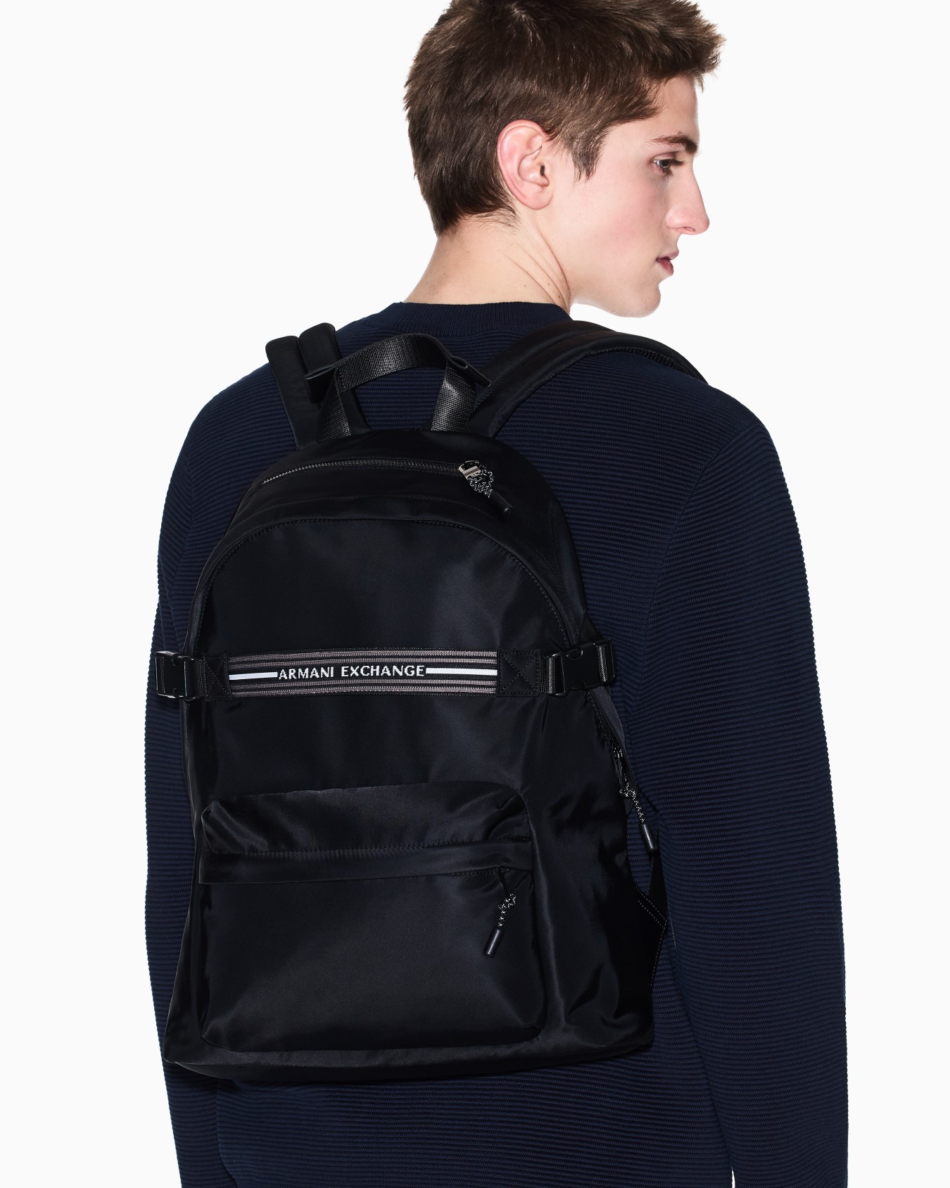 Backpack with logo stripe Slide 5