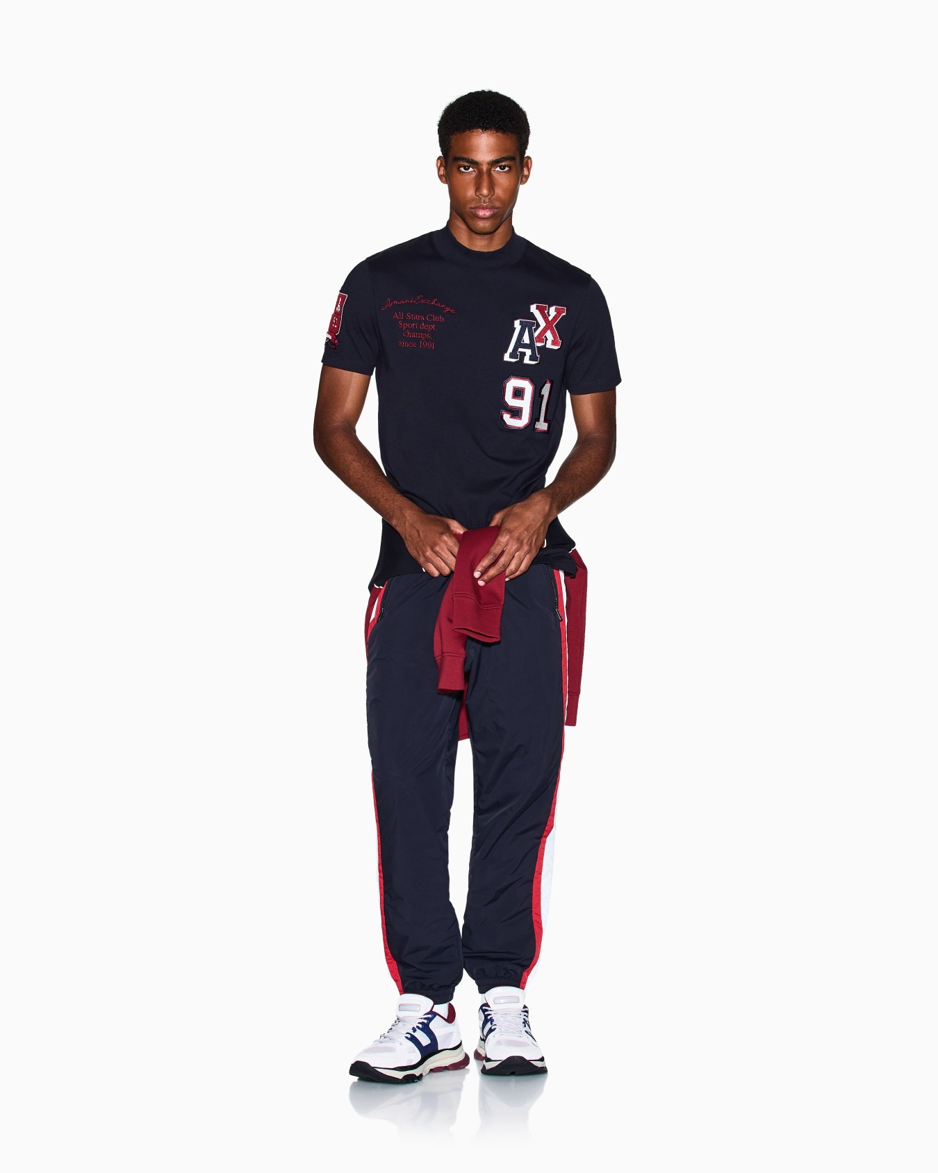 Trousers with side stripes Slide 1