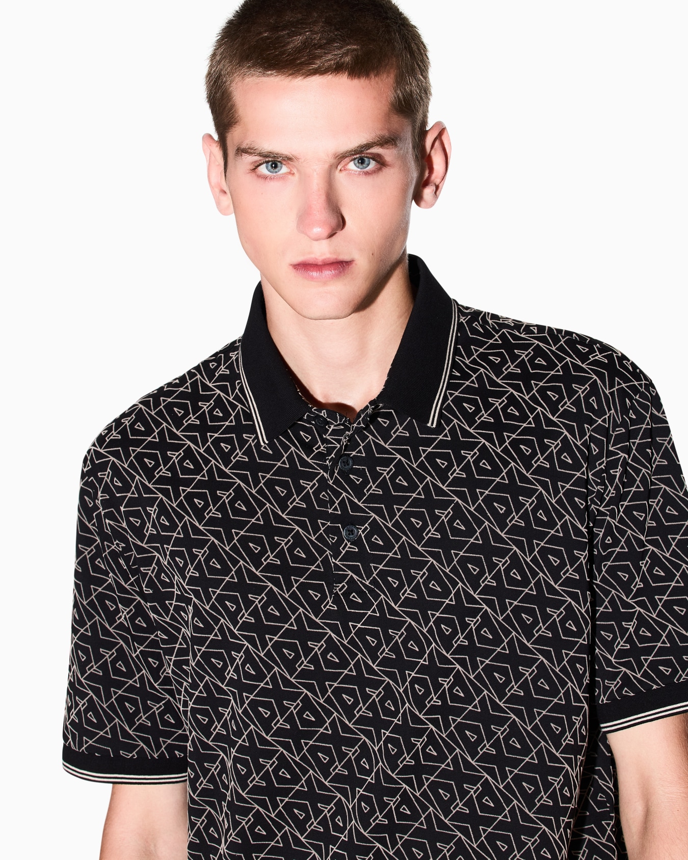 Polo coupe régulière avec logo intégral Diapositive 4
