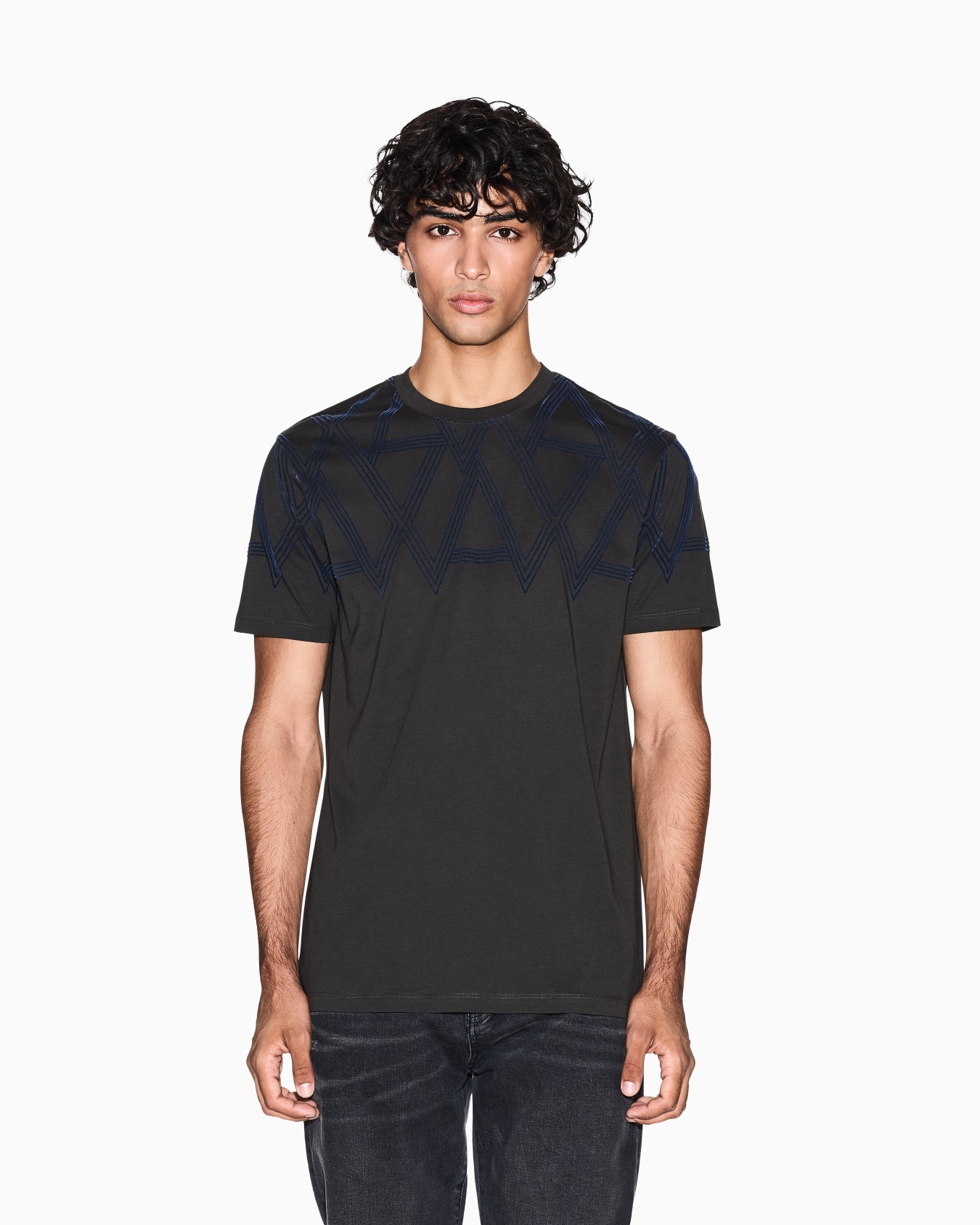 T-shirt coupe régulière avec imprimé maxi Diapositive 3