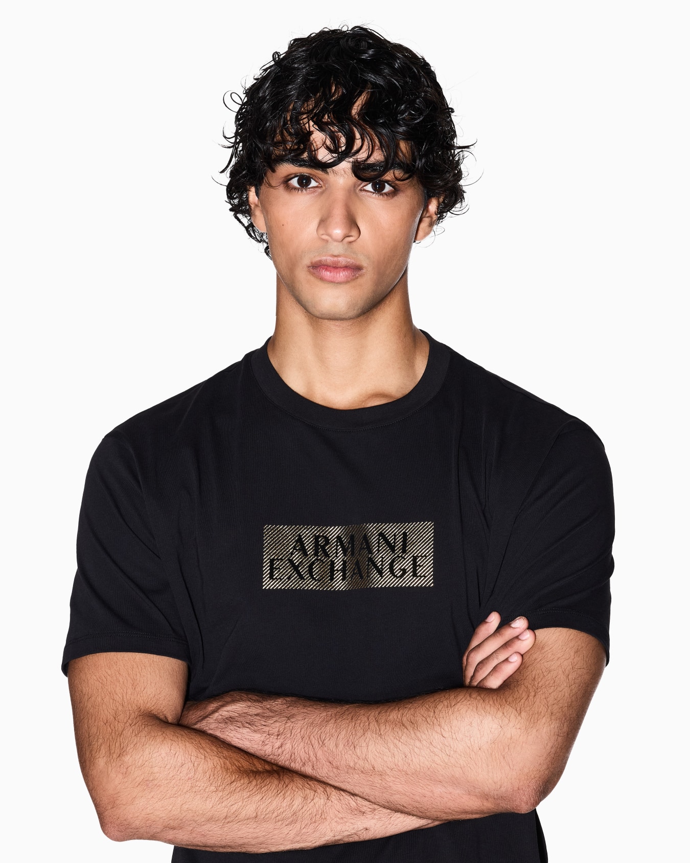 ゴールドロゴ 半袖クルーネックTシャツ スライドする 4
