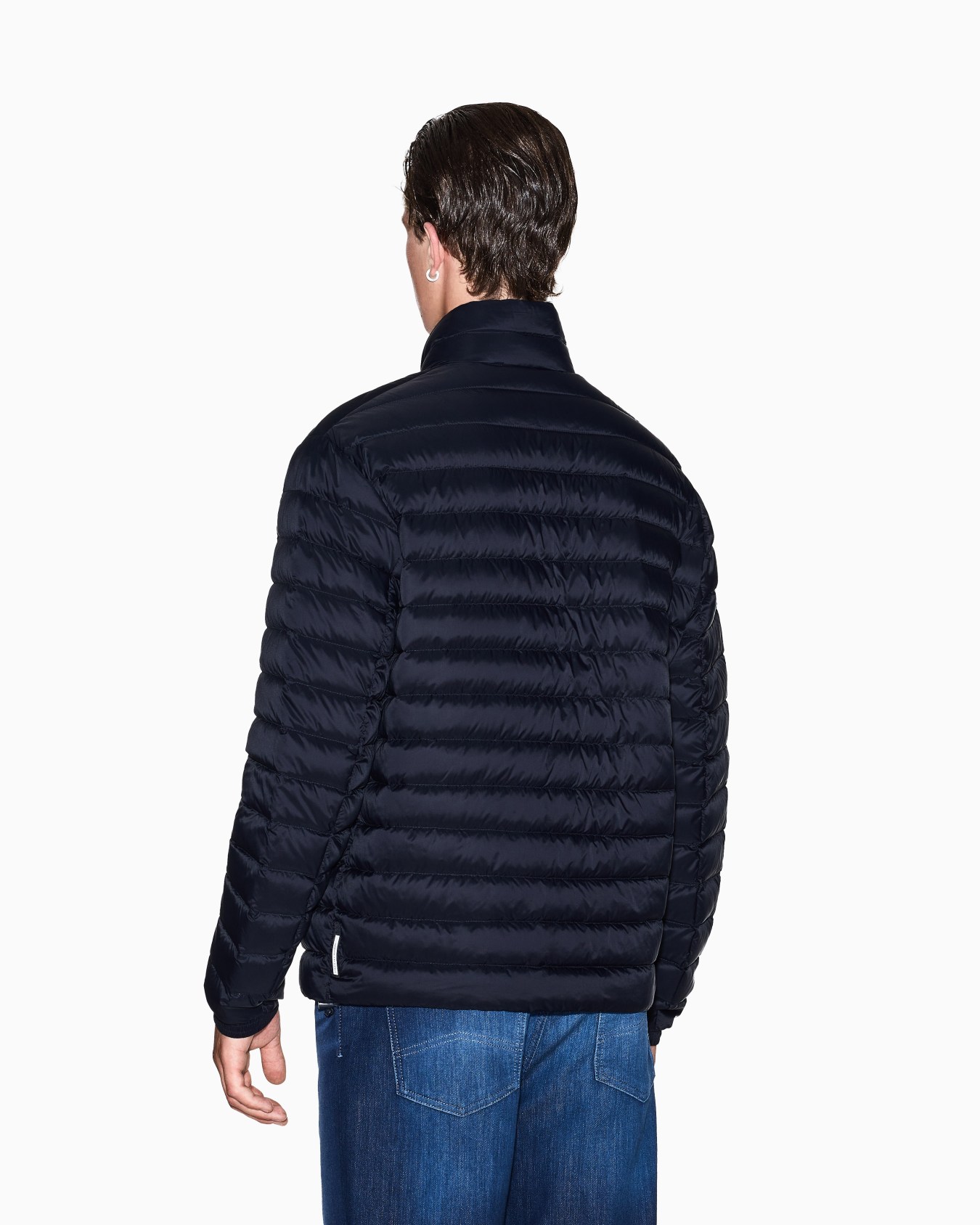 Quilted full zip down jacket Slide 2