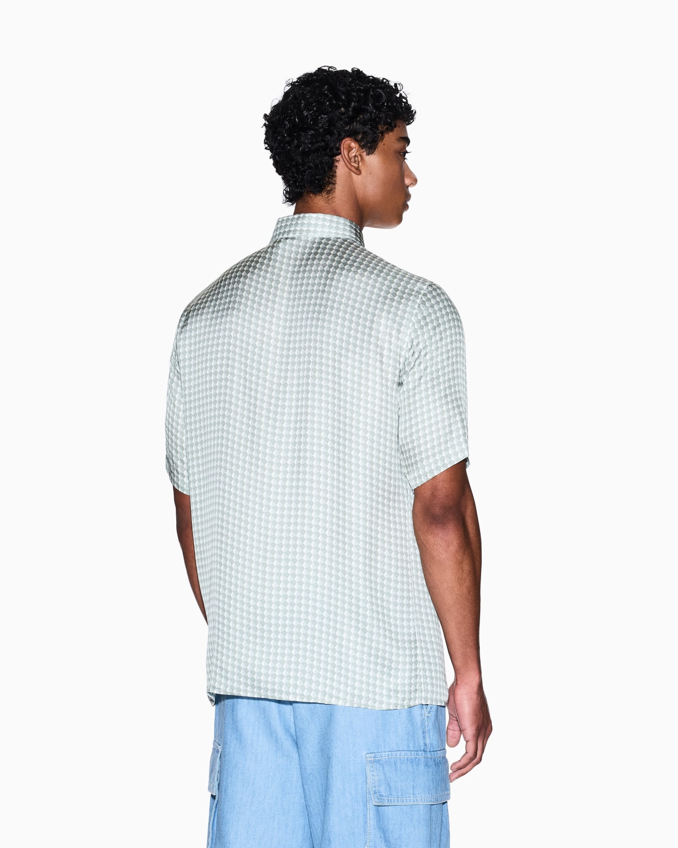 Camicia a maniche corte a fantasia Slide 2