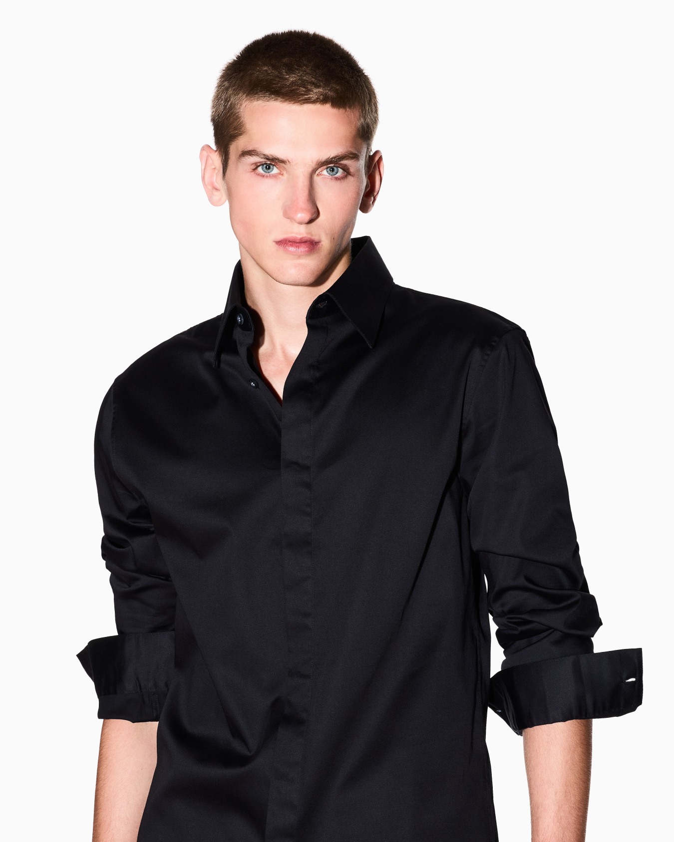 Chemise slim en coton stretch Diapositive 4