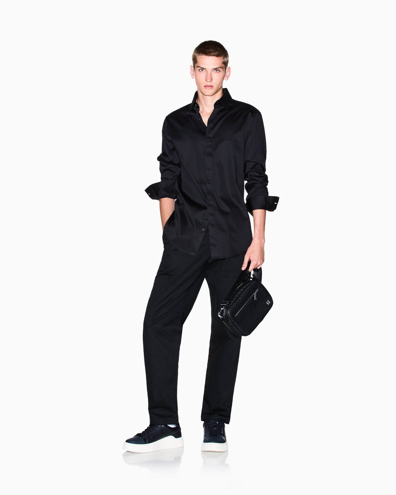 Chemise slim en coton stretch Diapositive 1