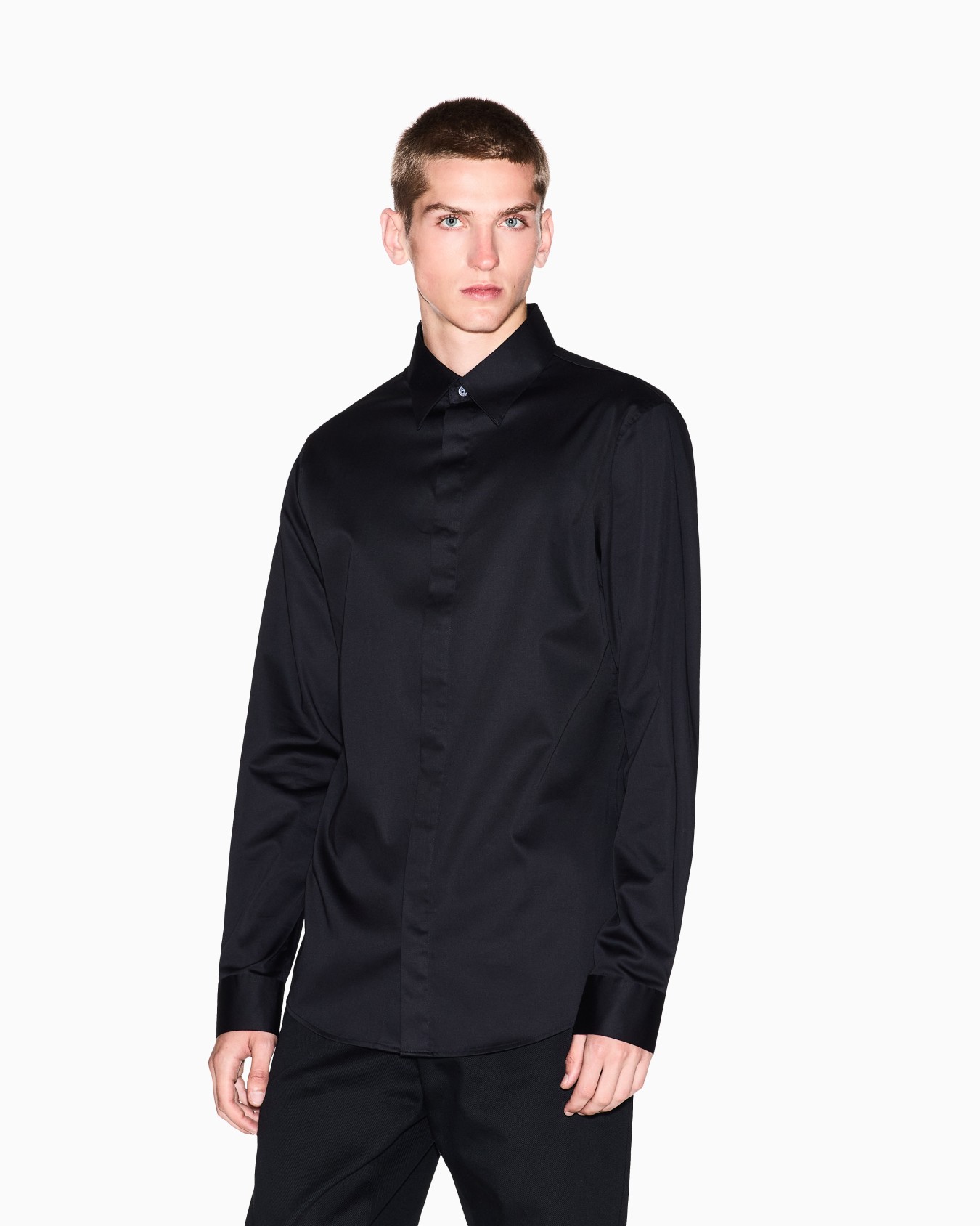 Chemise slim en coton stretch Diapositive 3