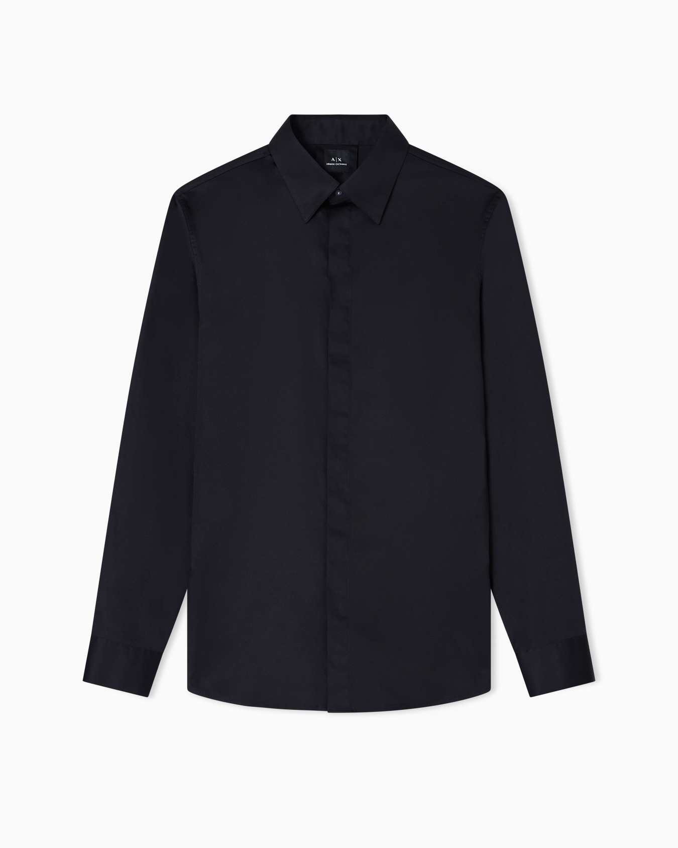 Chemise slim en coton stretch Diapositive 0