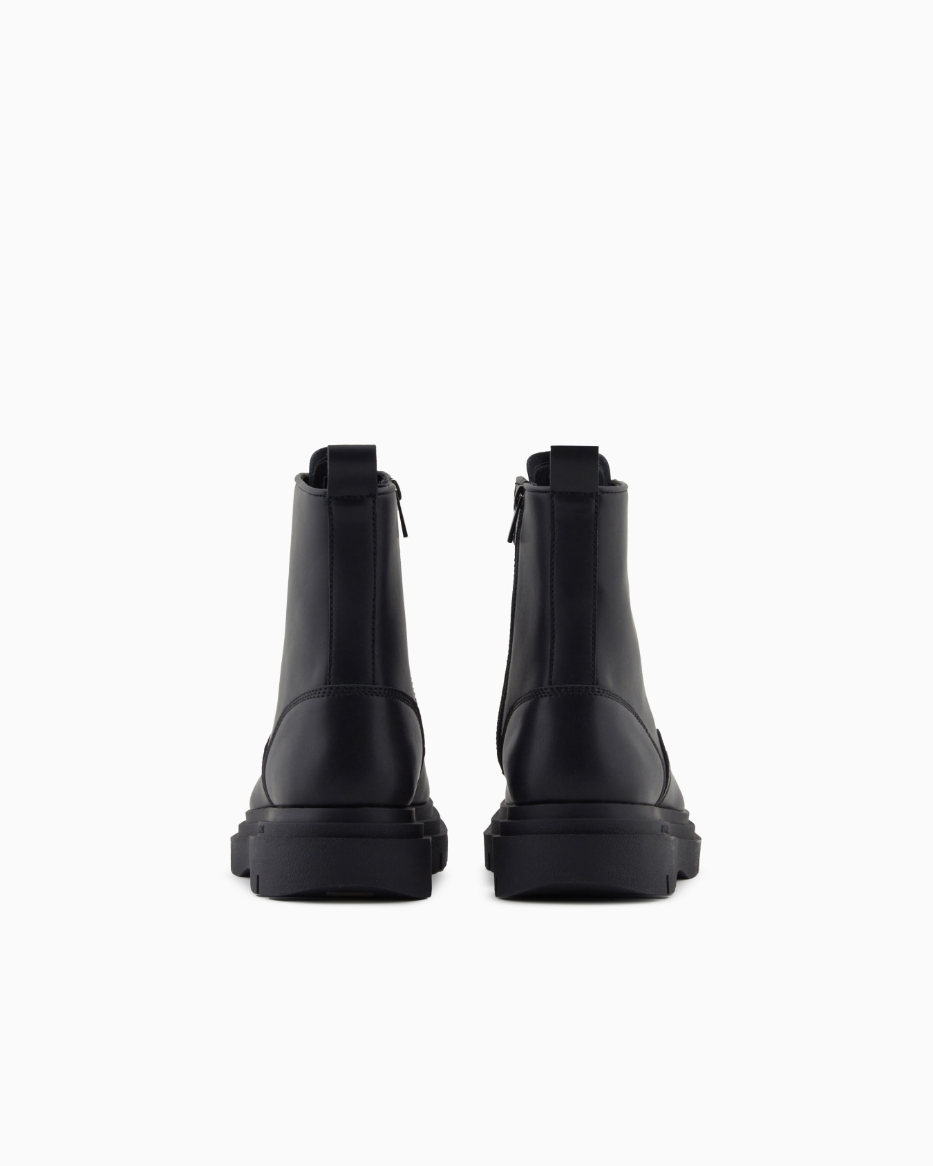ボリュームソール レザー コンバットブーツ スライドする 2