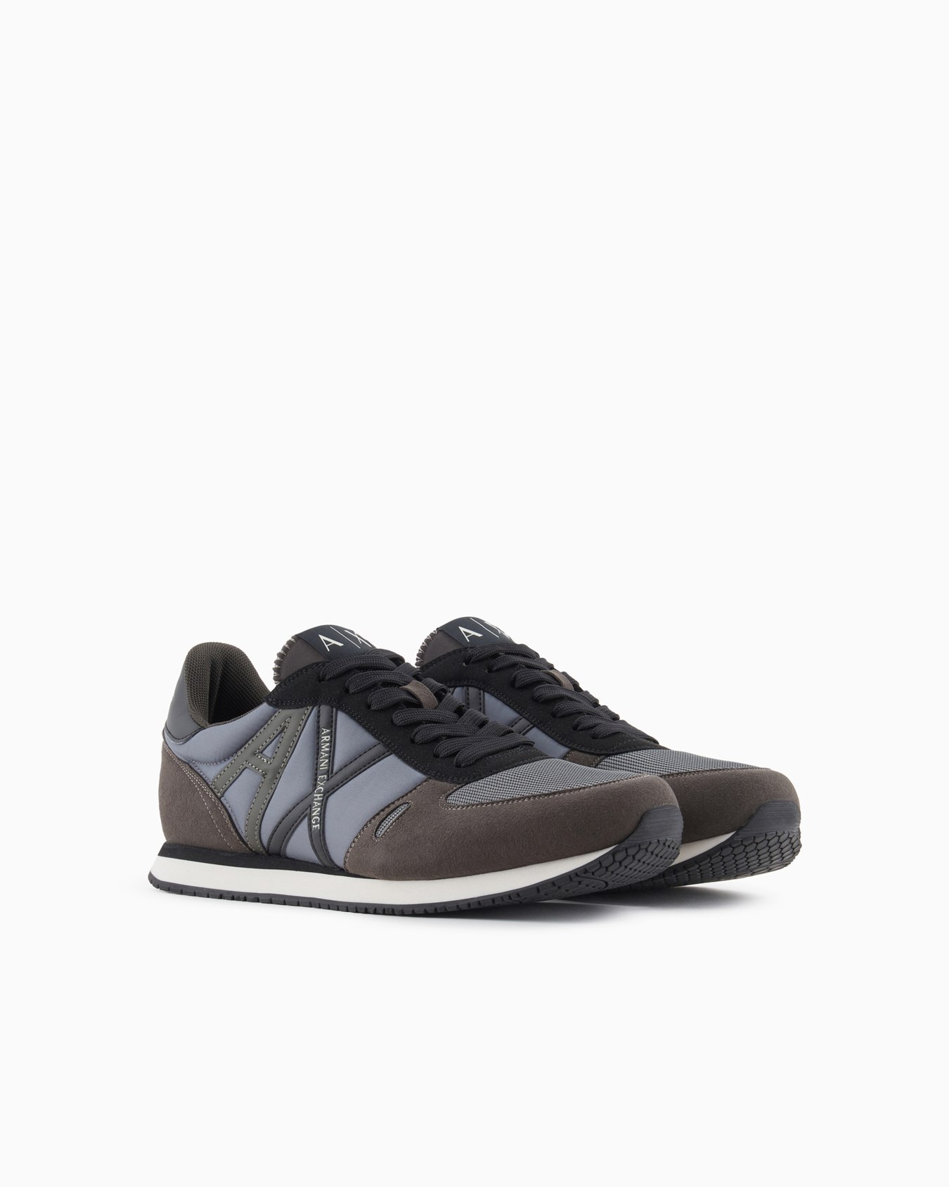 Sneakers in eco-suede, mesh and nylon Slide 1