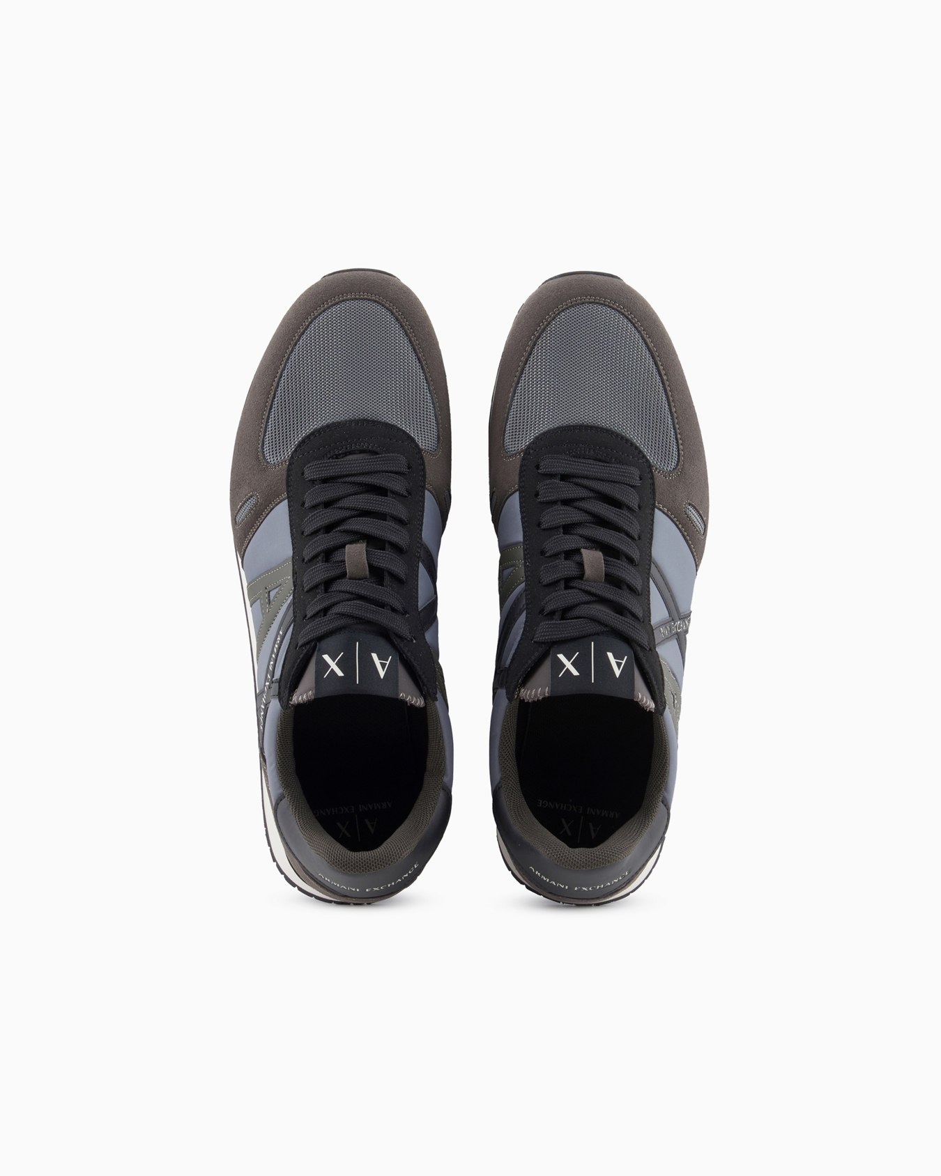 Sneakers in eco-suede, mesh and nylon | Armani Exchange