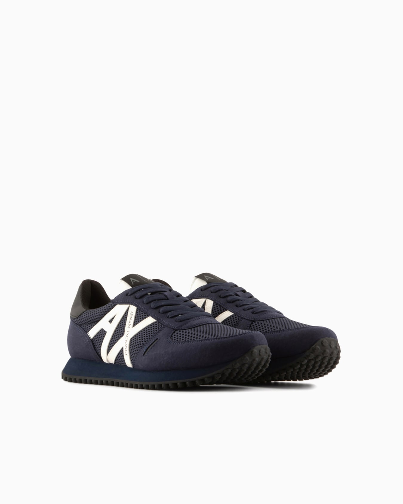 Sneakers with mesh and eco-suede inserts Slide 1