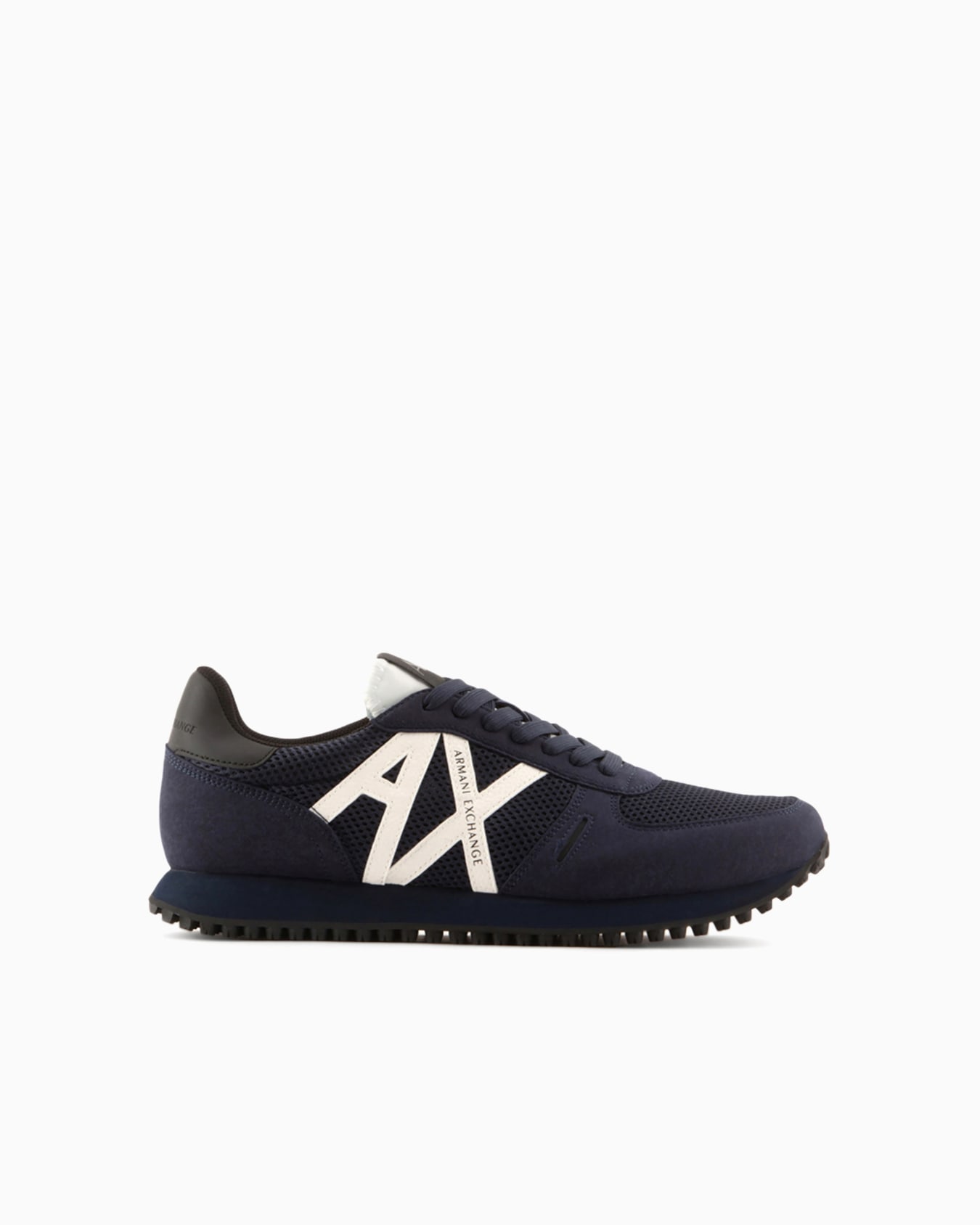 Sneakers with mesh and eco-suede inserts Slide 0