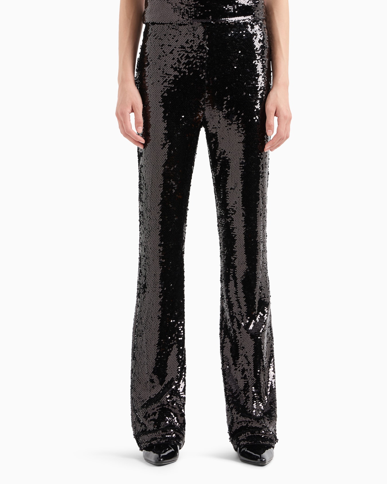 Pantalón campana con lentejuelas Diapositiva 1