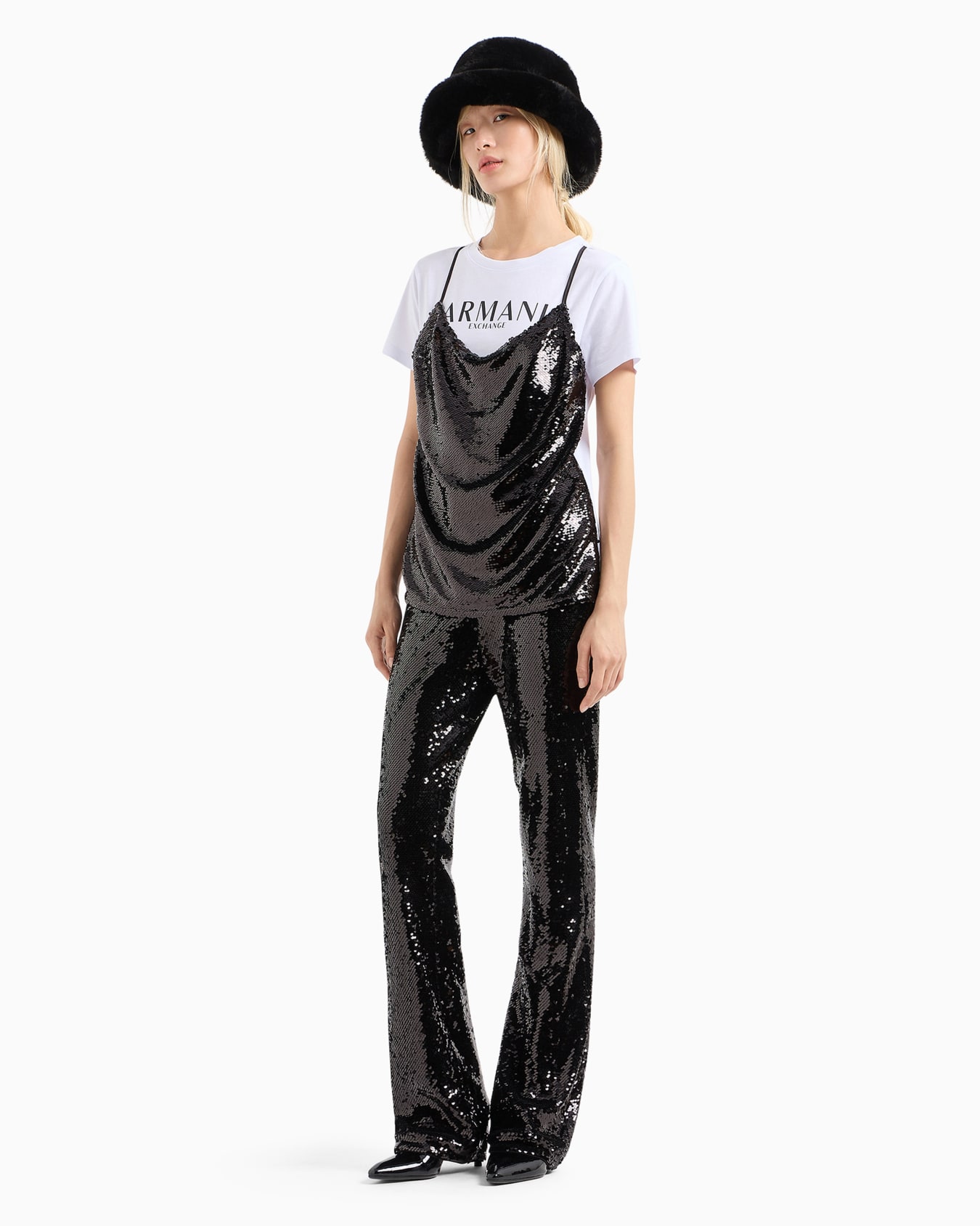 Pantalón campana con lentejuelas Diapositiva 3