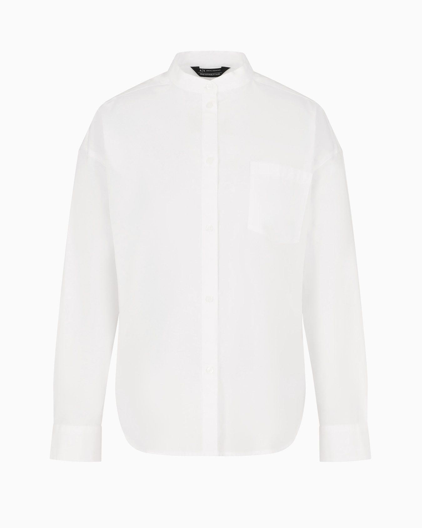 Chemise en popeline coupe classique avec plis au dos Diapositive 0