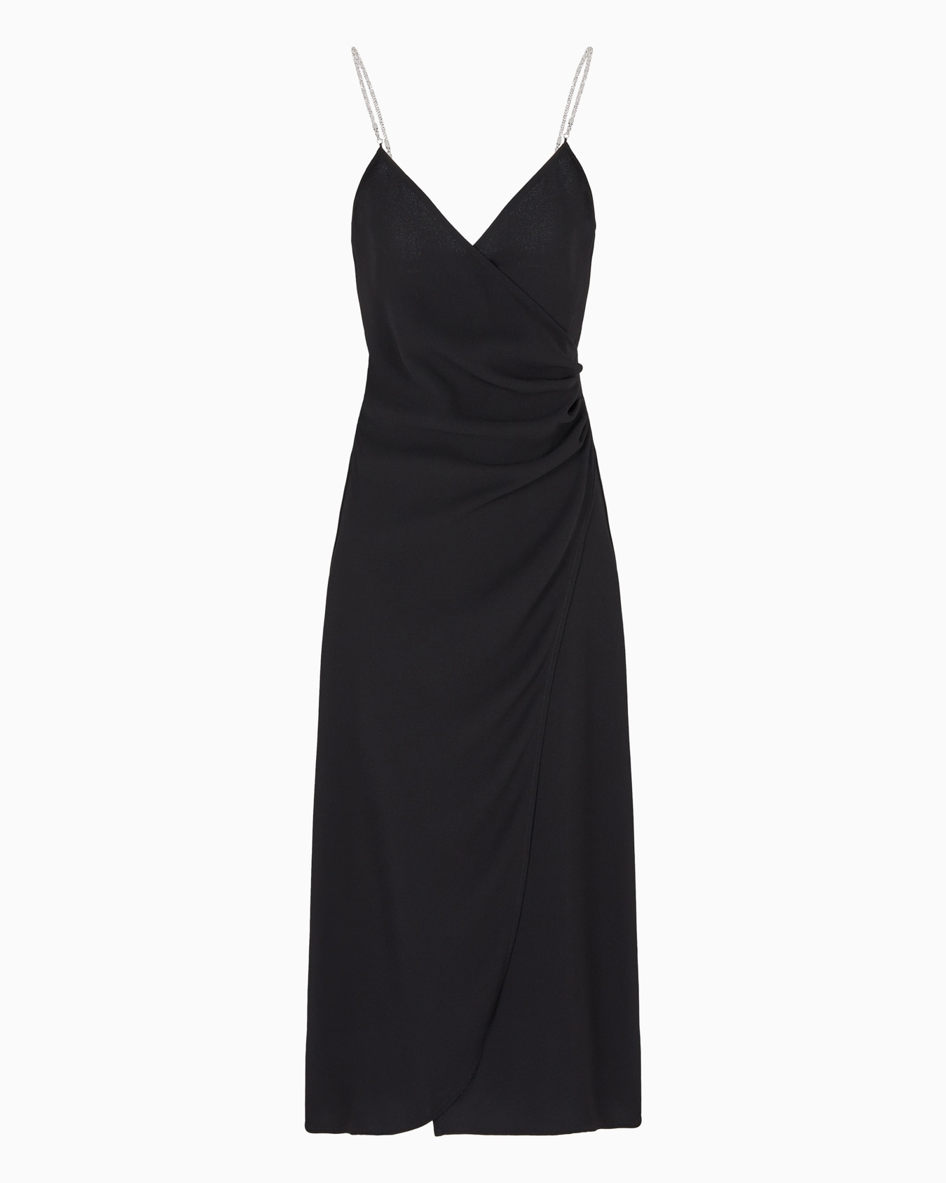 Long dress with rhinestone straps Slide 0
