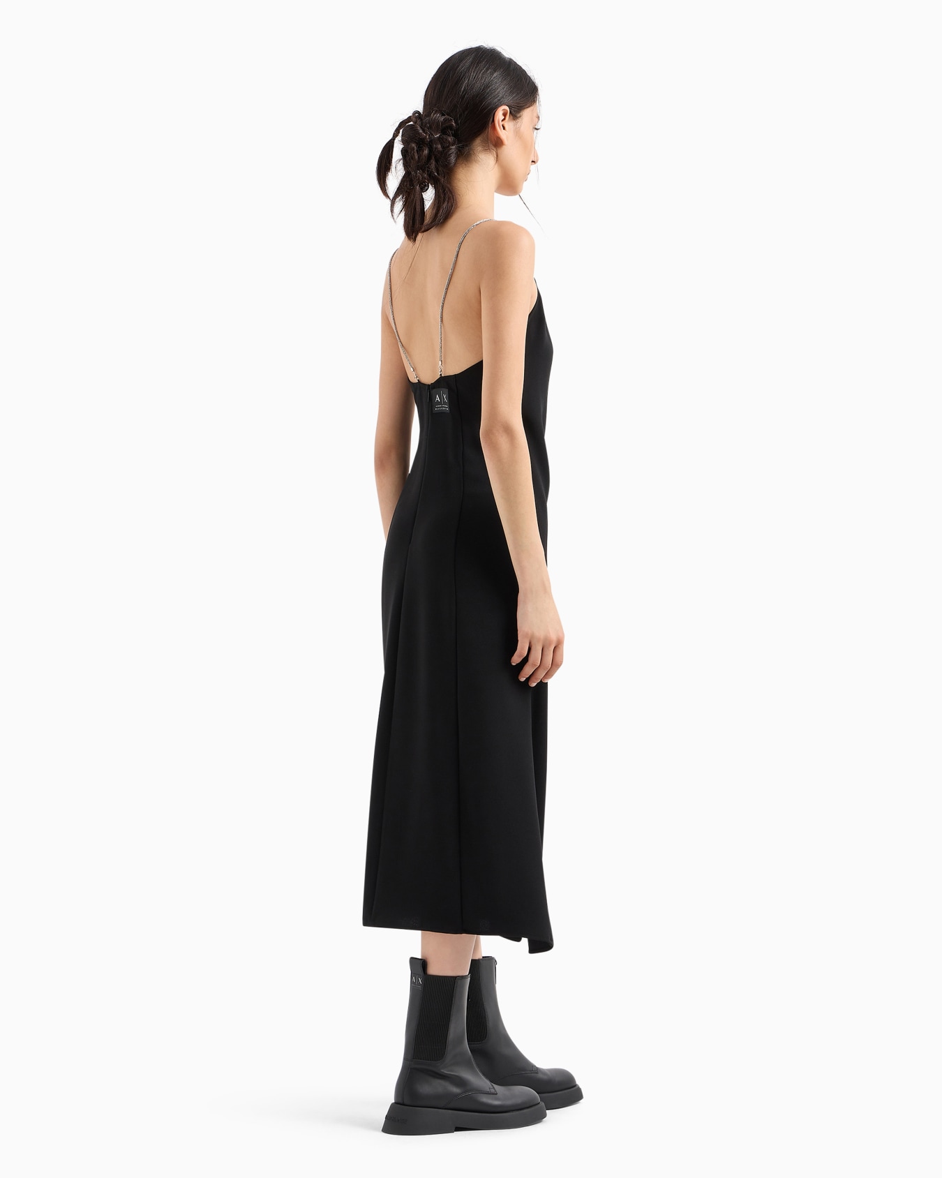 Long dress with rhinestone straps Slide 2