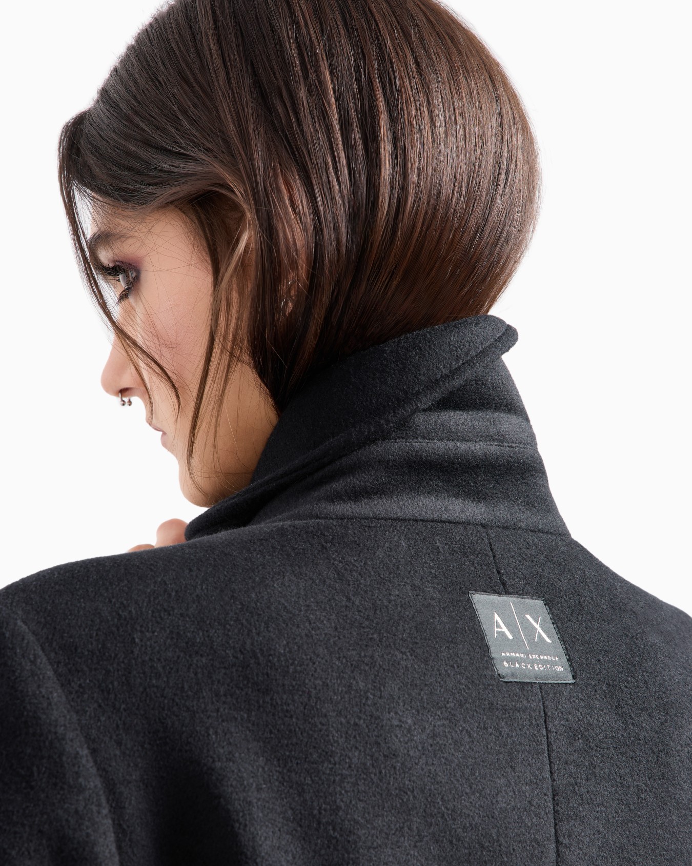 Oversized single-breasted cloth coat Slide 4