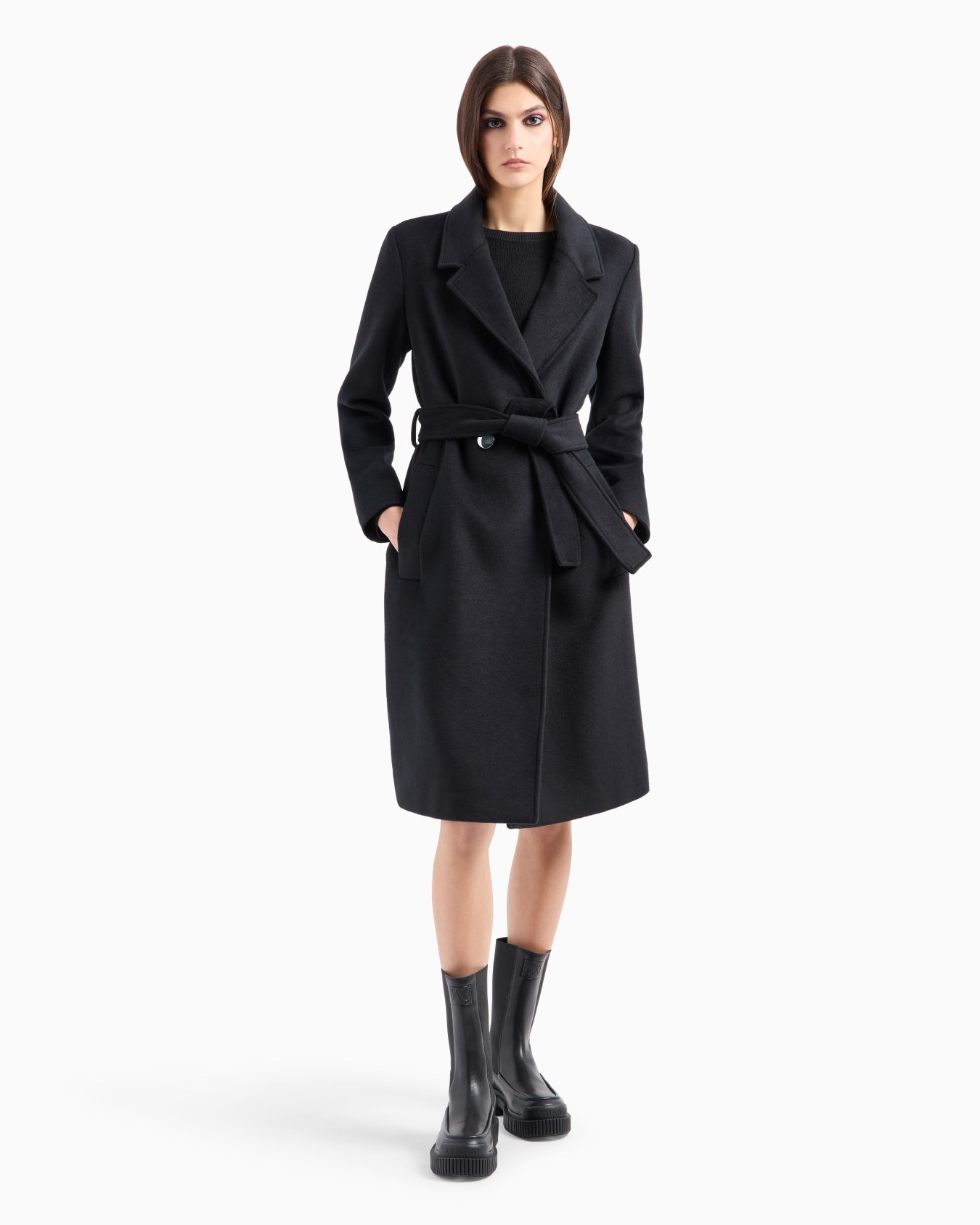 Oversized single-breasted cloth coat Slide 1