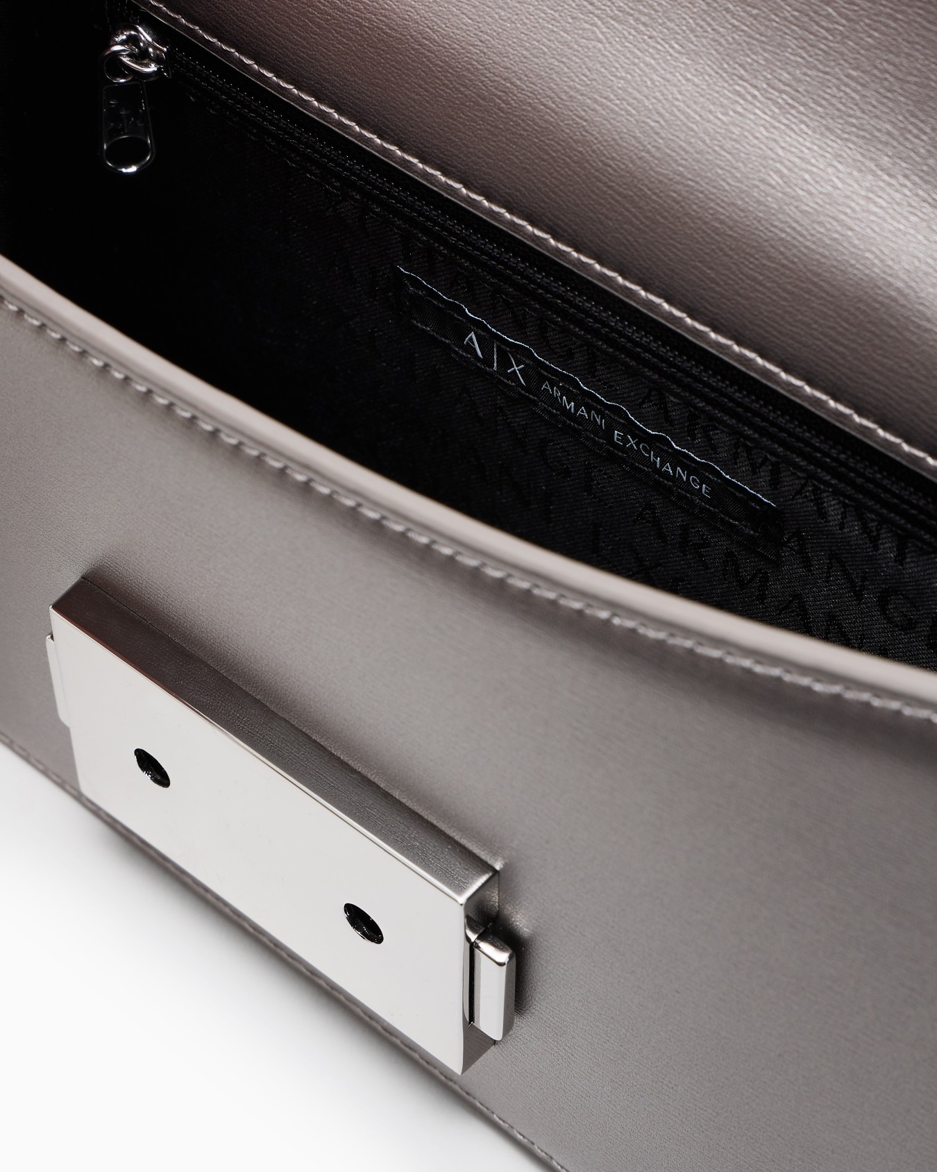 Shoulder bag with metal logo Slide 3