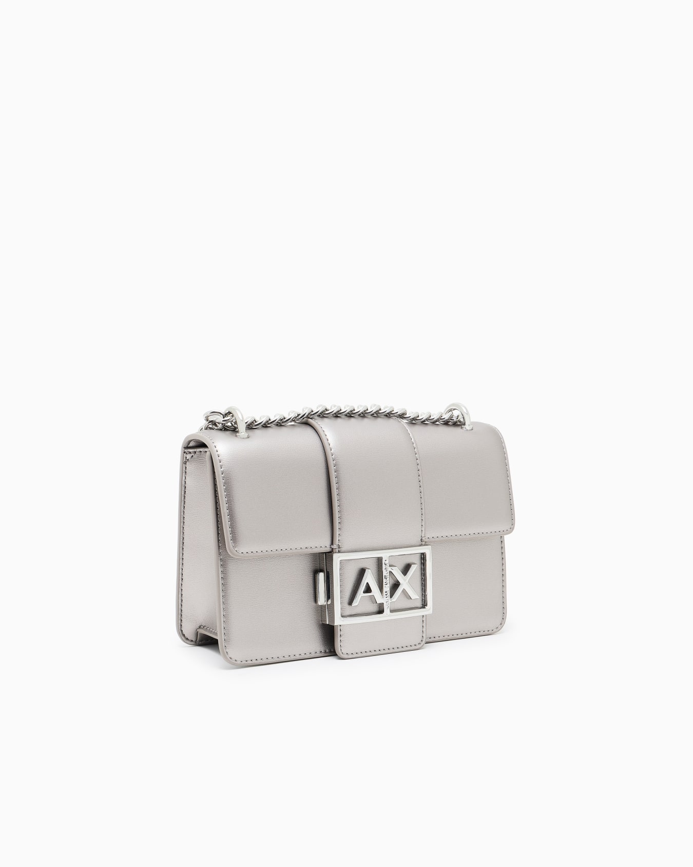 Shoulder bag with metal logo Slide 1