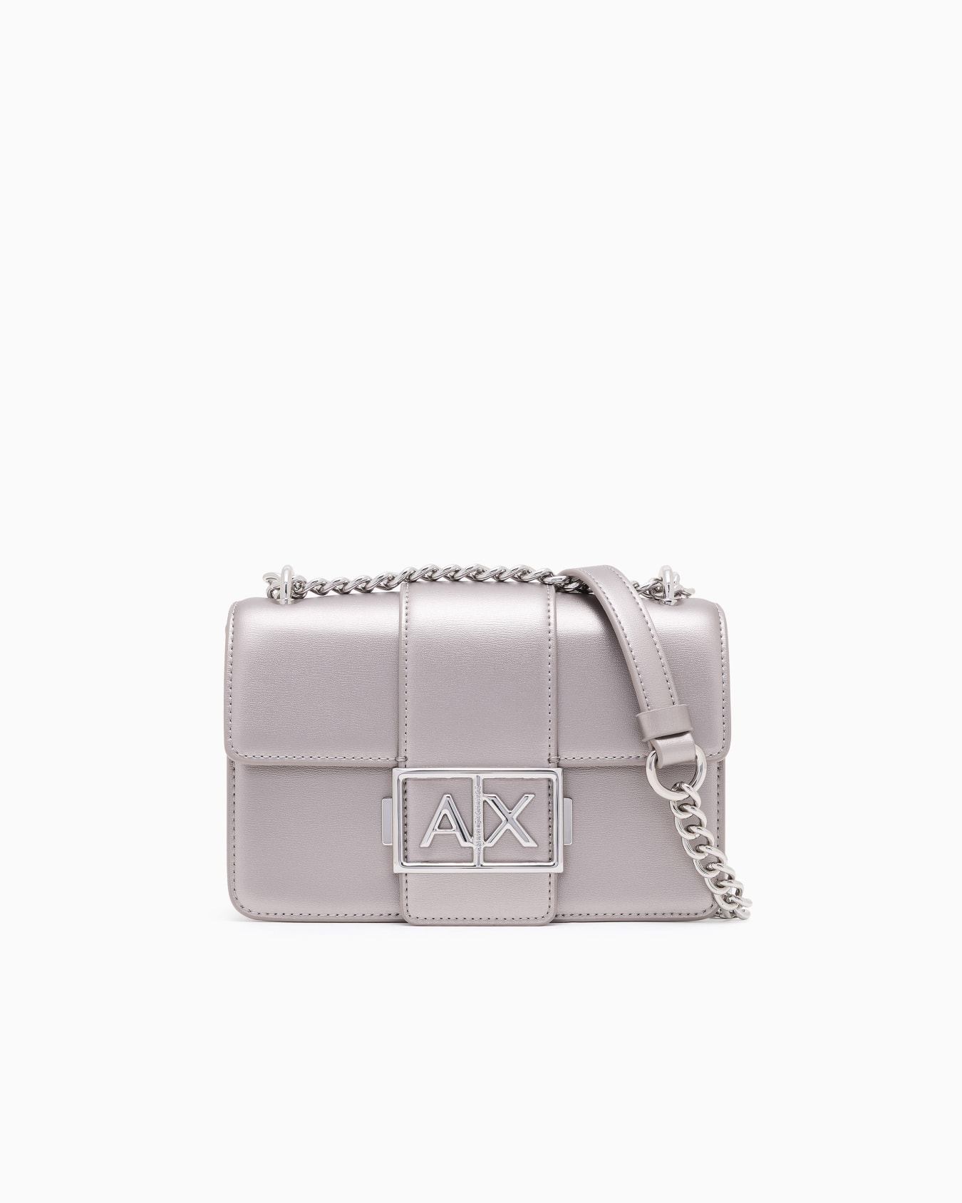 Shoulder bag with metal logo Slide 0