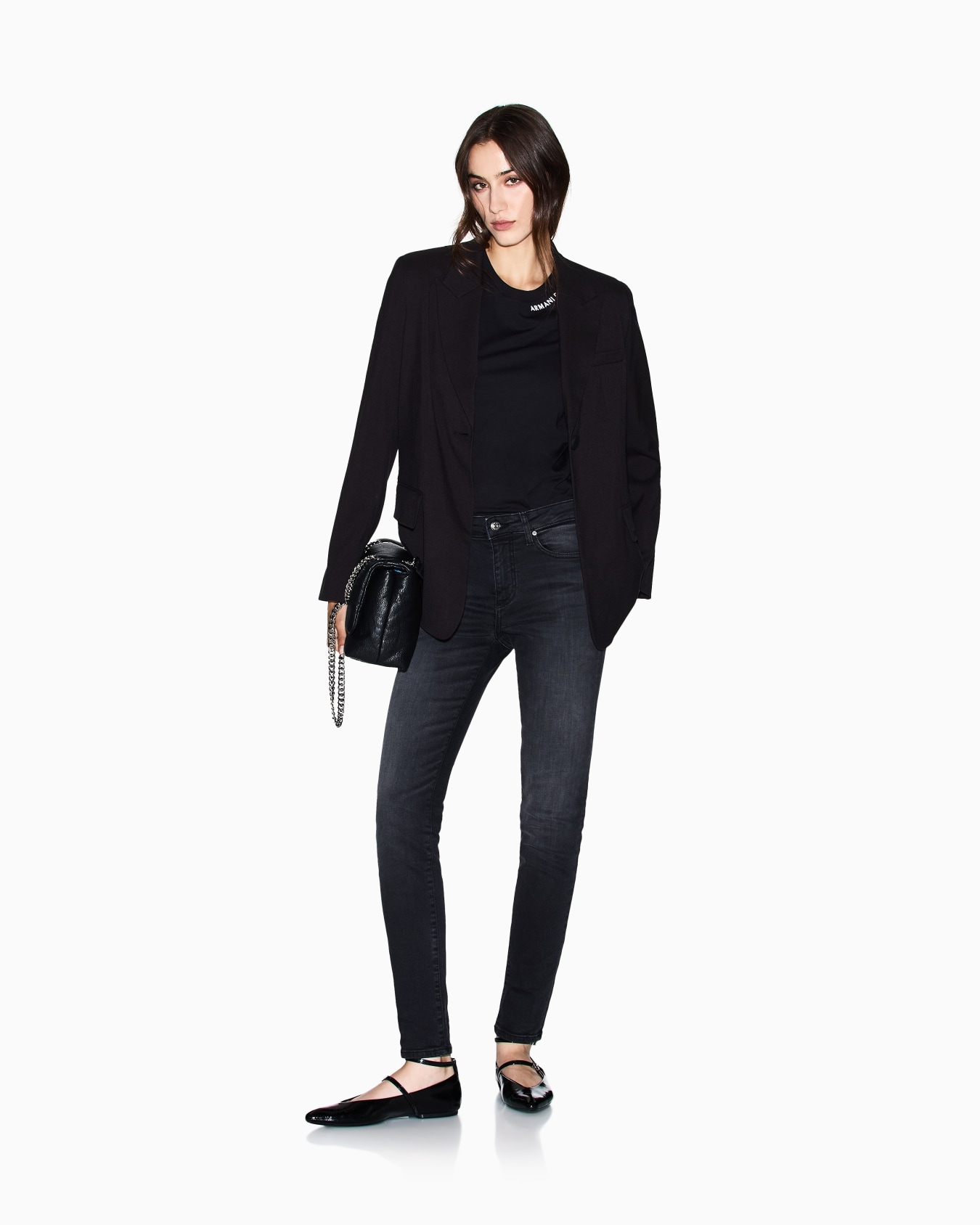 Super skinny used effect jeans Slide 1