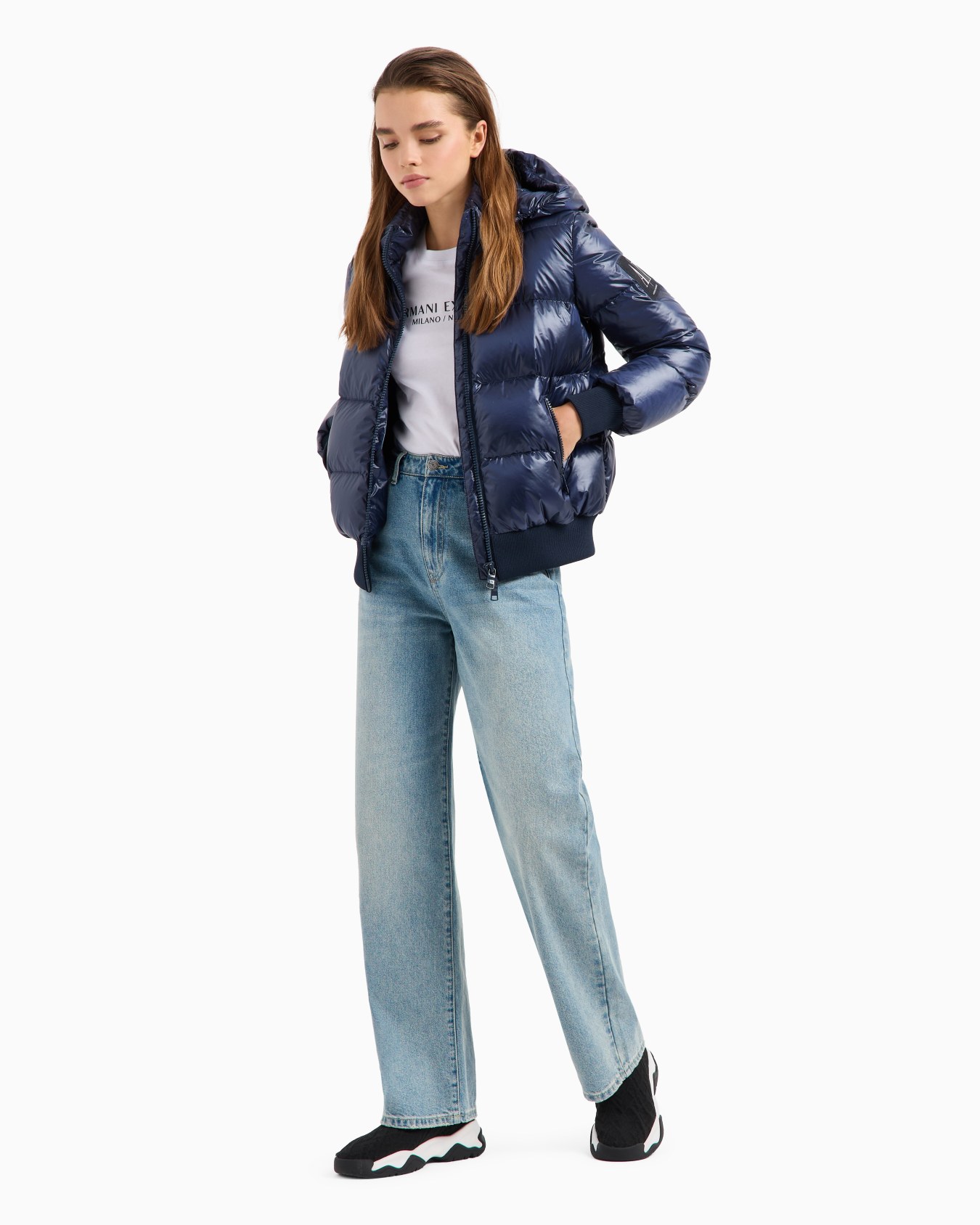 Icon Project Padded Jacket with Hood Slide 3