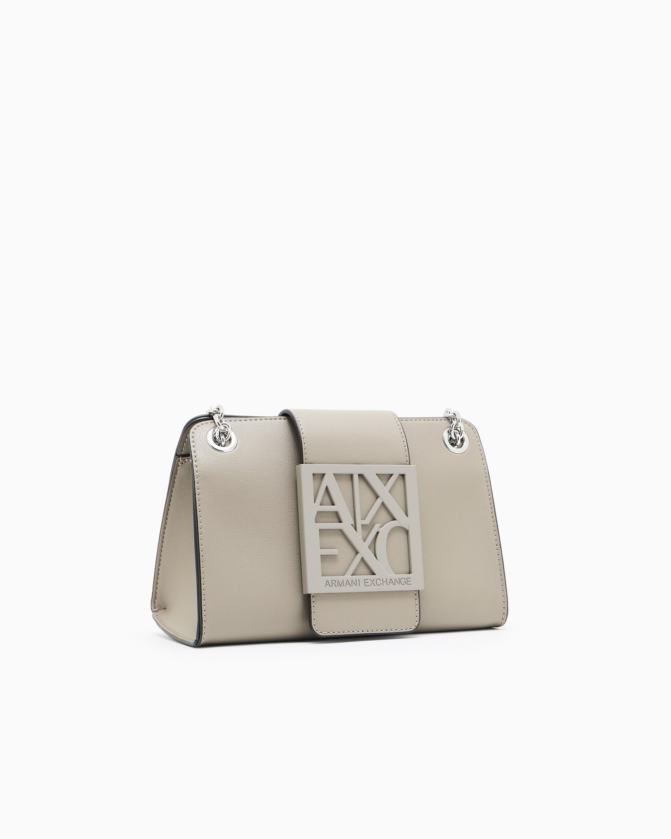 Small shoulder bag with shaped logo Slide 1