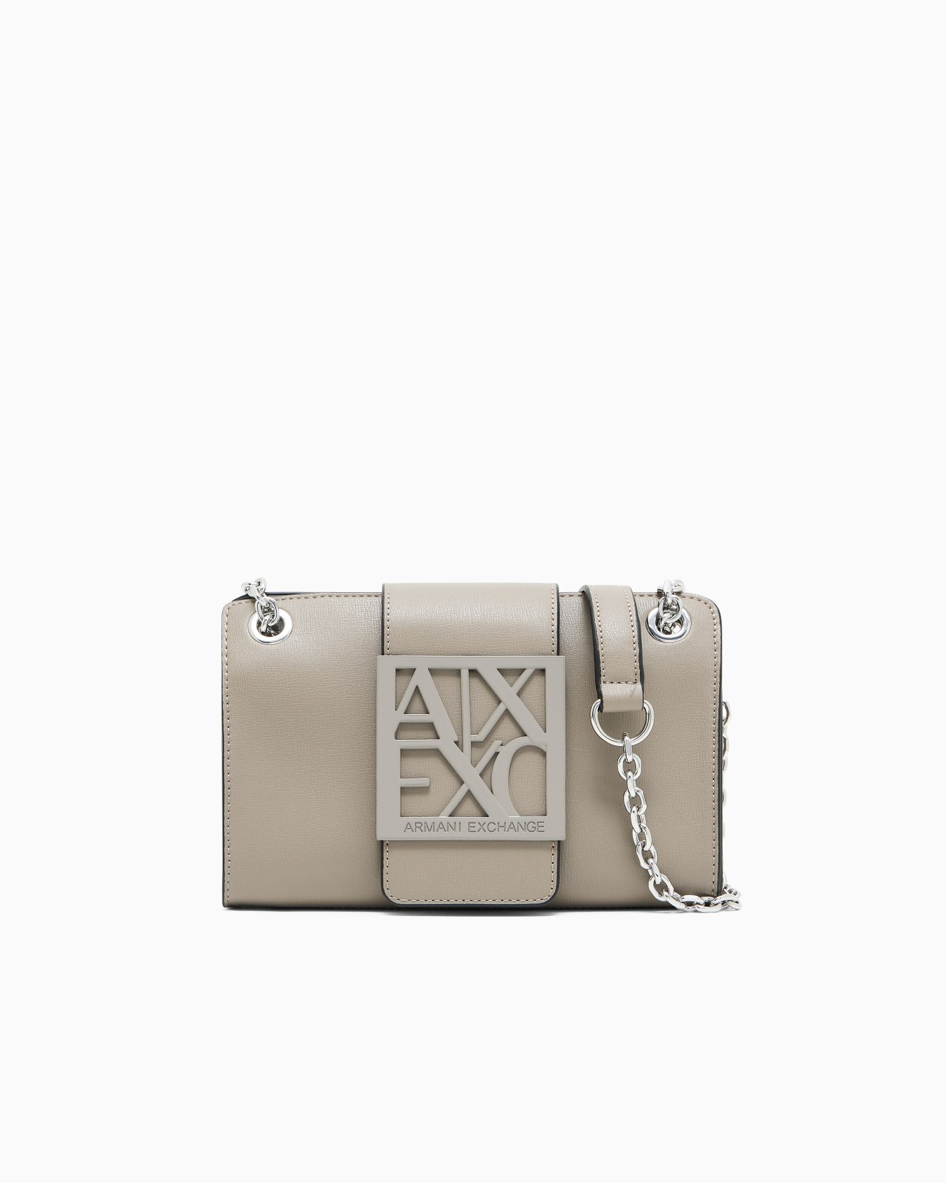 Small shoulder bag with shaped logo Slide 0