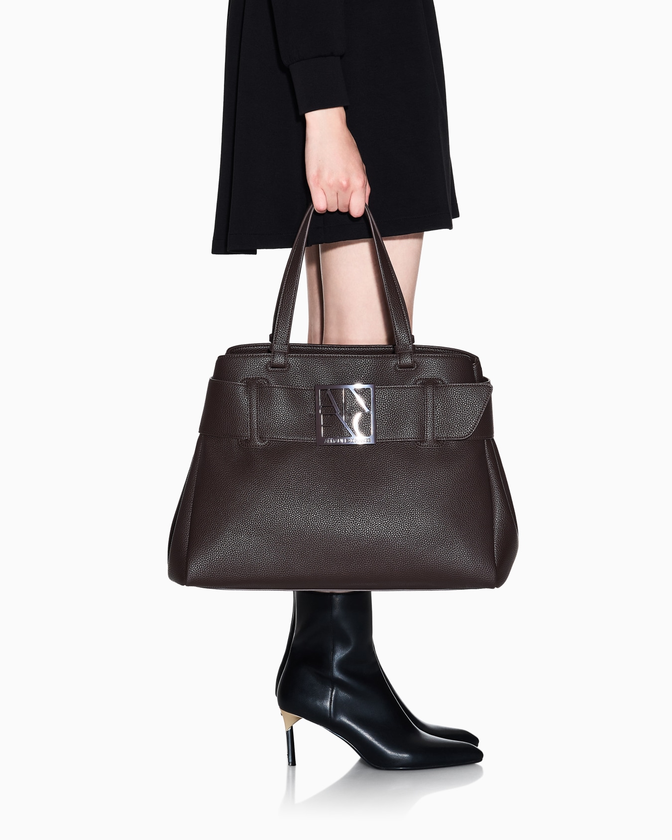 Large shoulder bag with ASV logo detail Slide 6