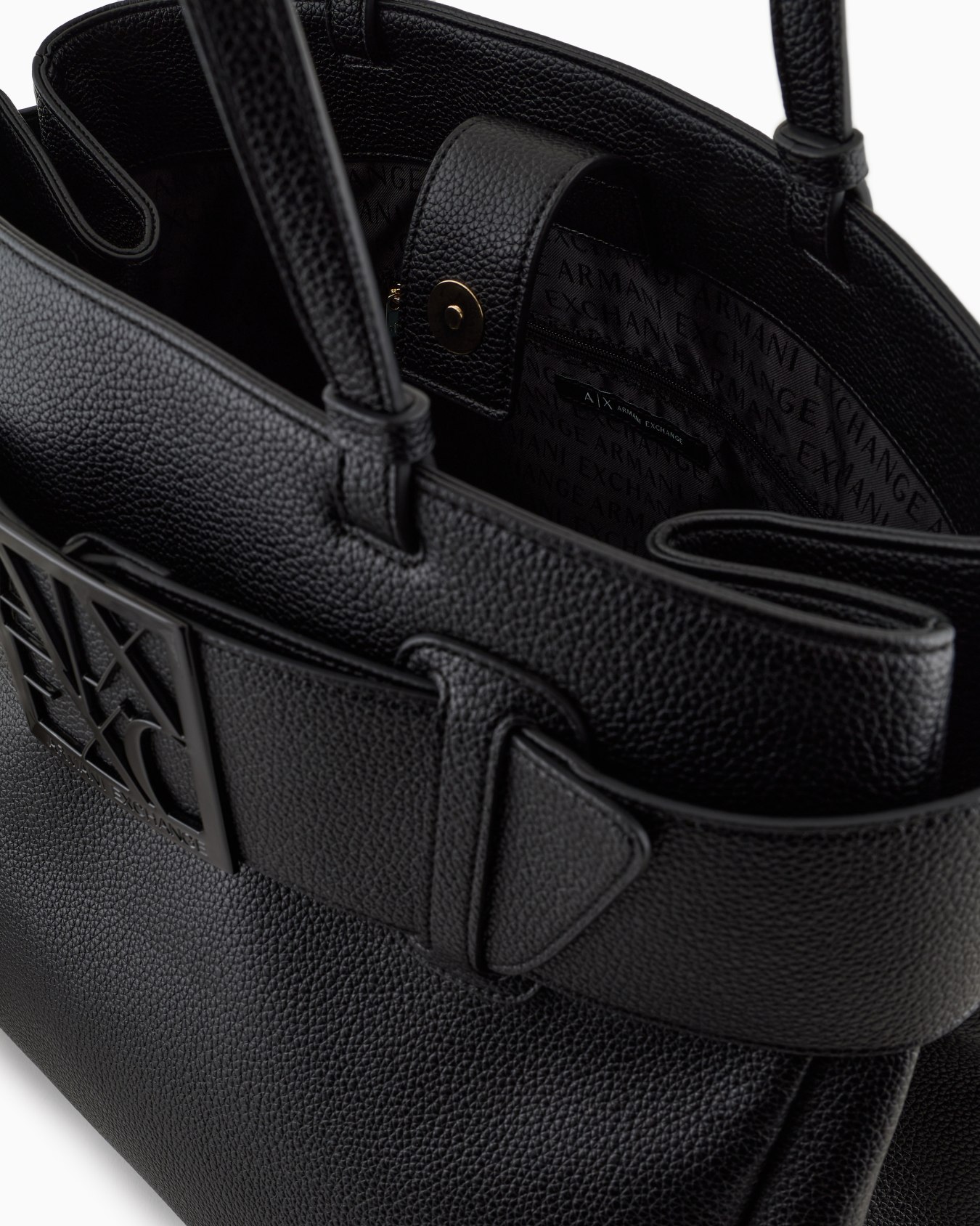 Borsa a spalla grande con dettaglio logo ASV Slide 3