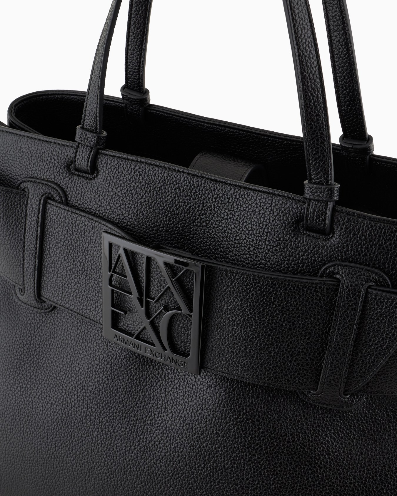 Borsa a spalla grande con dettaglio logo ASV Slide 4