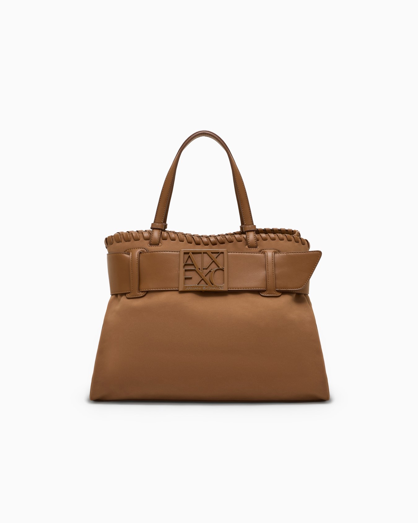 Large shoulder bag with ASV logo detail Diapositiva 0