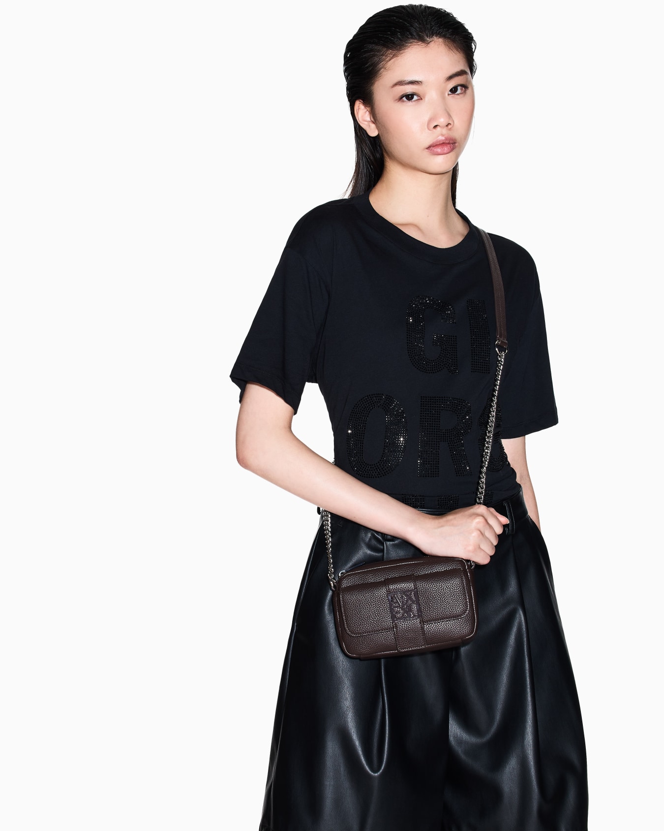 Mini shoulder bag with logo Slide 5