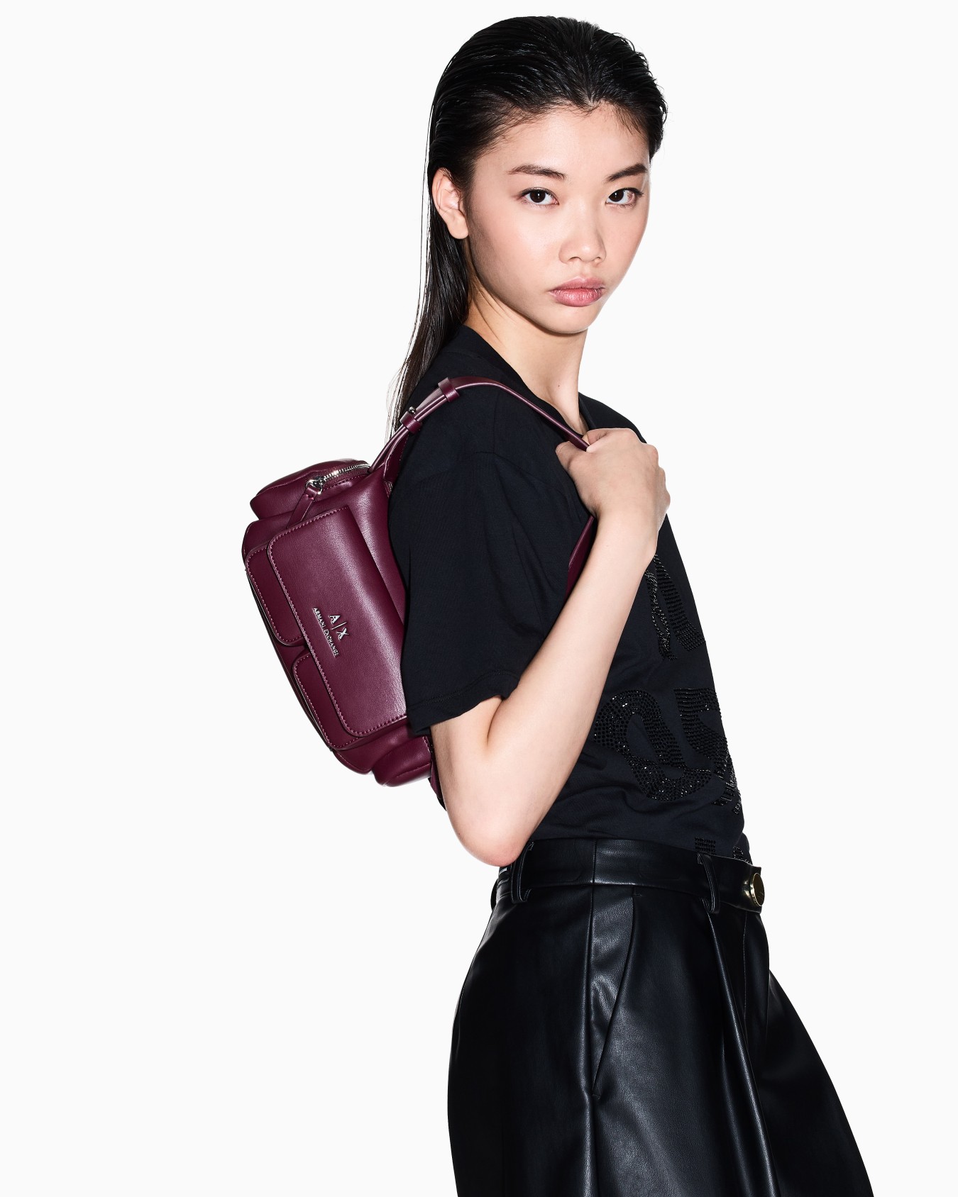 Bolso de hombro grande con bolsillos laterales Diapositiva 5